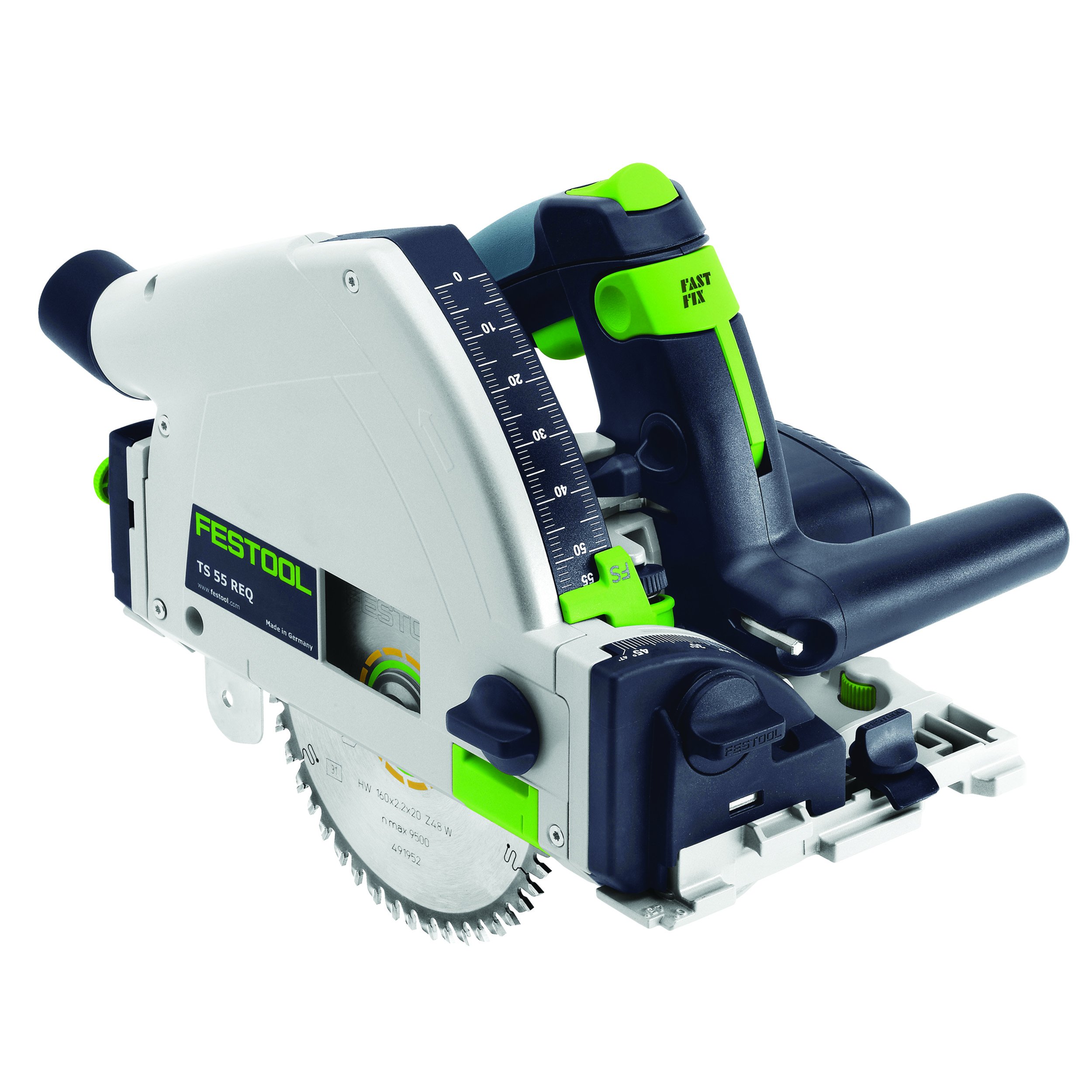 Festool Model TS 55 REQ Plunge Cut Saw with T-Loc and Rail