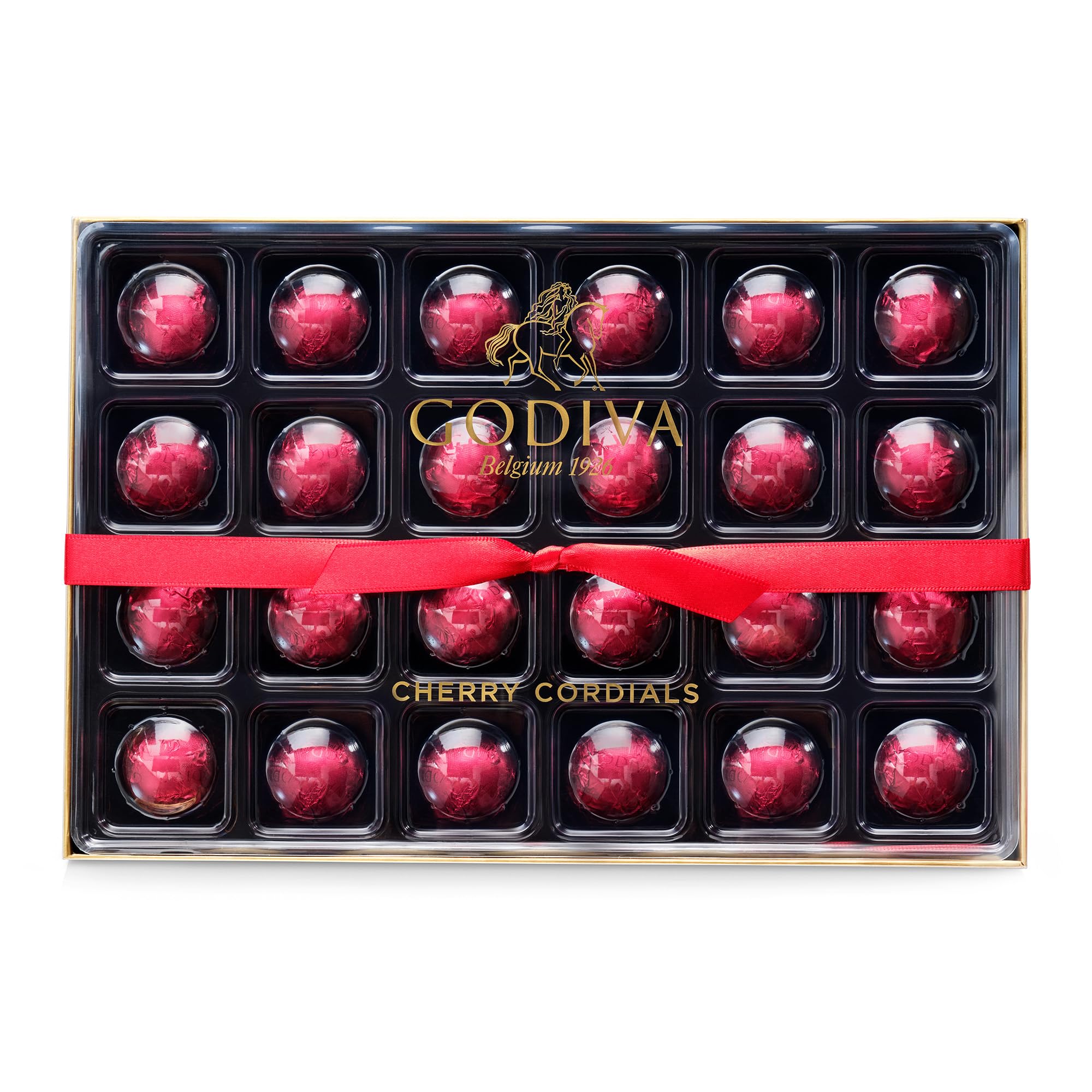 Godiva Dark Chocolate Covered Cherries Cordial Gift Box - Candy Assortment wi...
