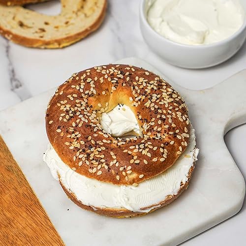 Miniatura 5 de Hero Everything Bagel - 0.18 oz de carbohidratos netos, 0.76 oz de proteína, alta fibra, 140 calorías por porción (2 paquetes (10 bagels))