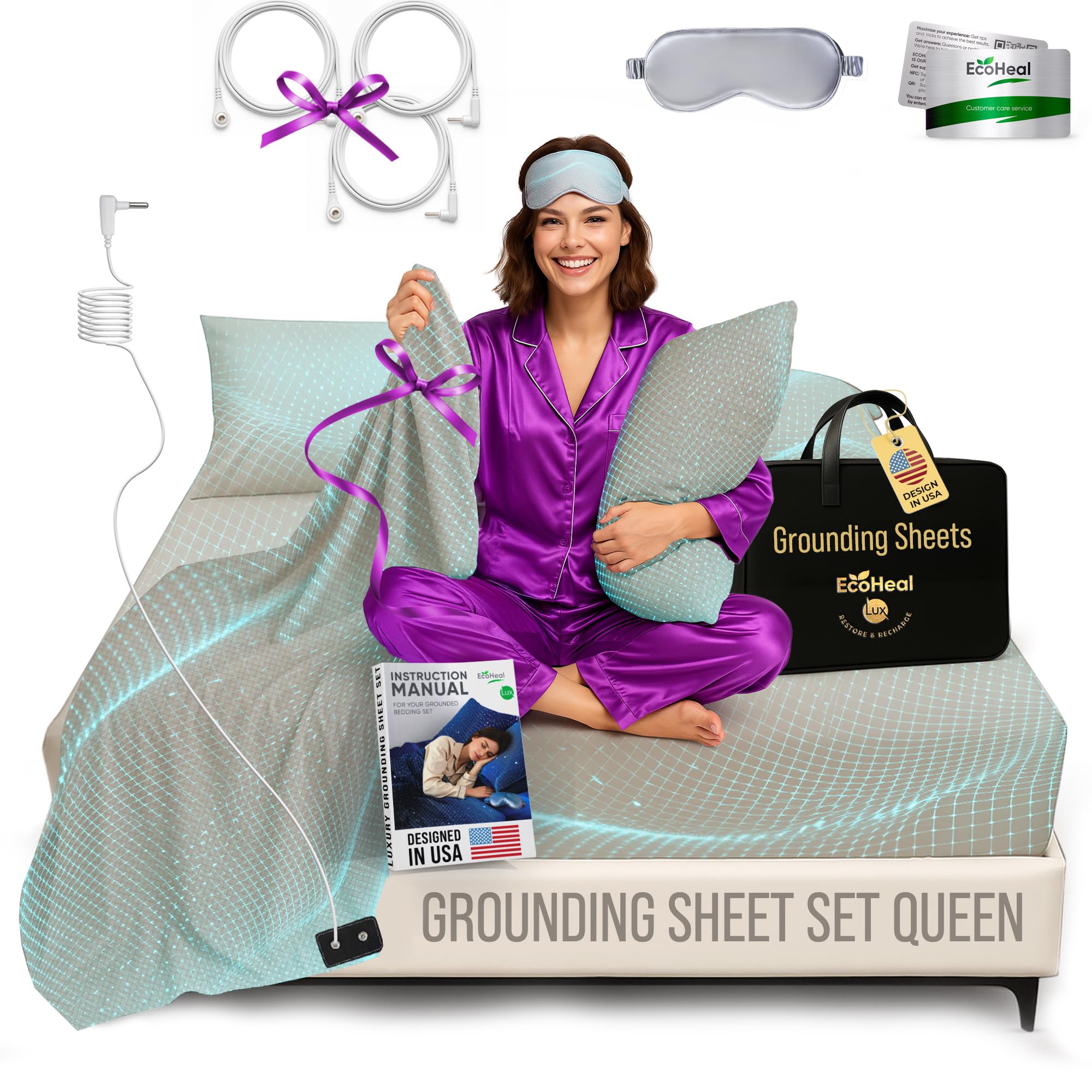 ECOHEAL Grounding Sheet Set Queen