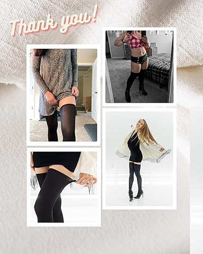 Miniatura 4 de Millennials In Motion Illusion Faux Thigh High Socks Tights