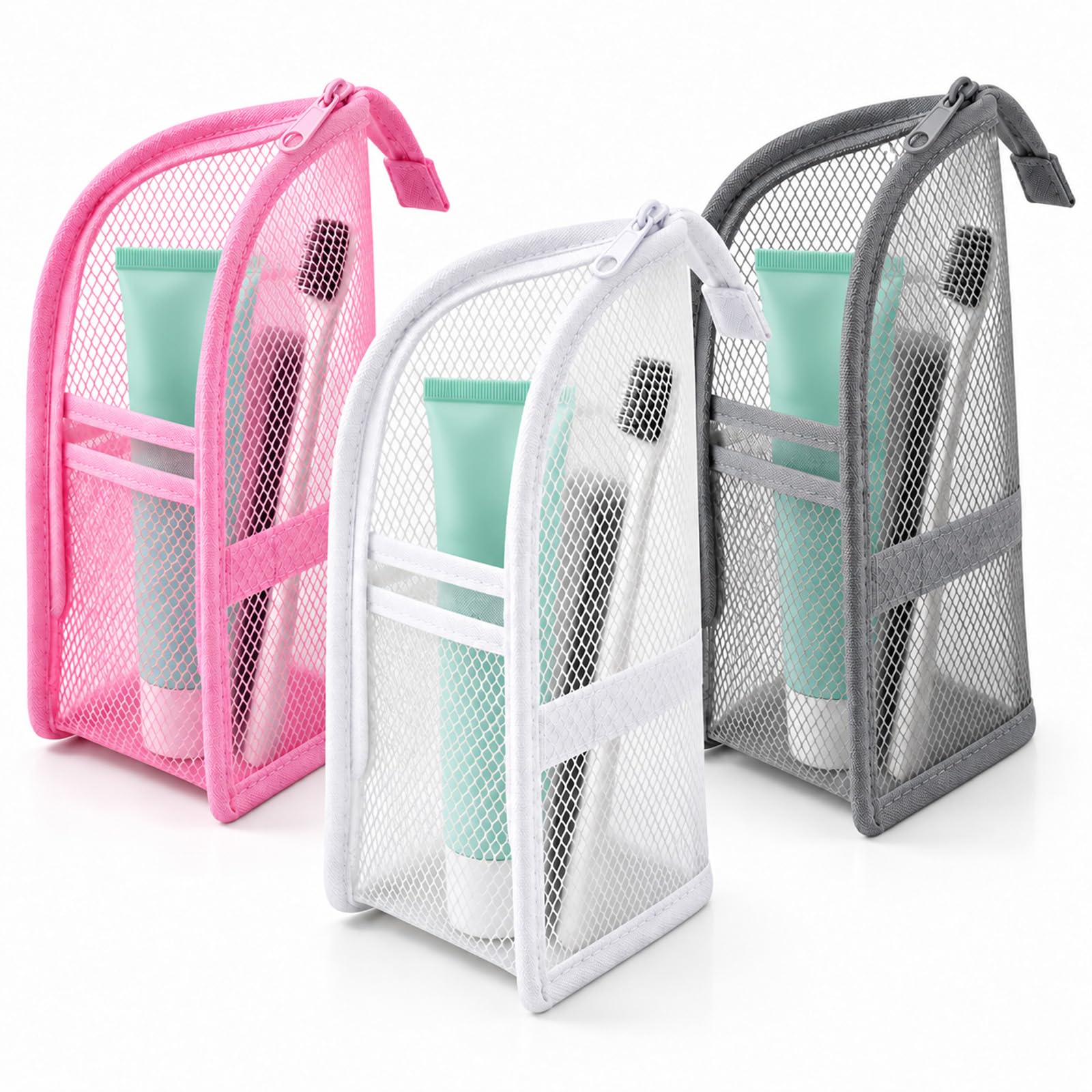 Pacchetto di 3 Neceser de Pie impermeabile: Bolsa Maquillaje y Brochas