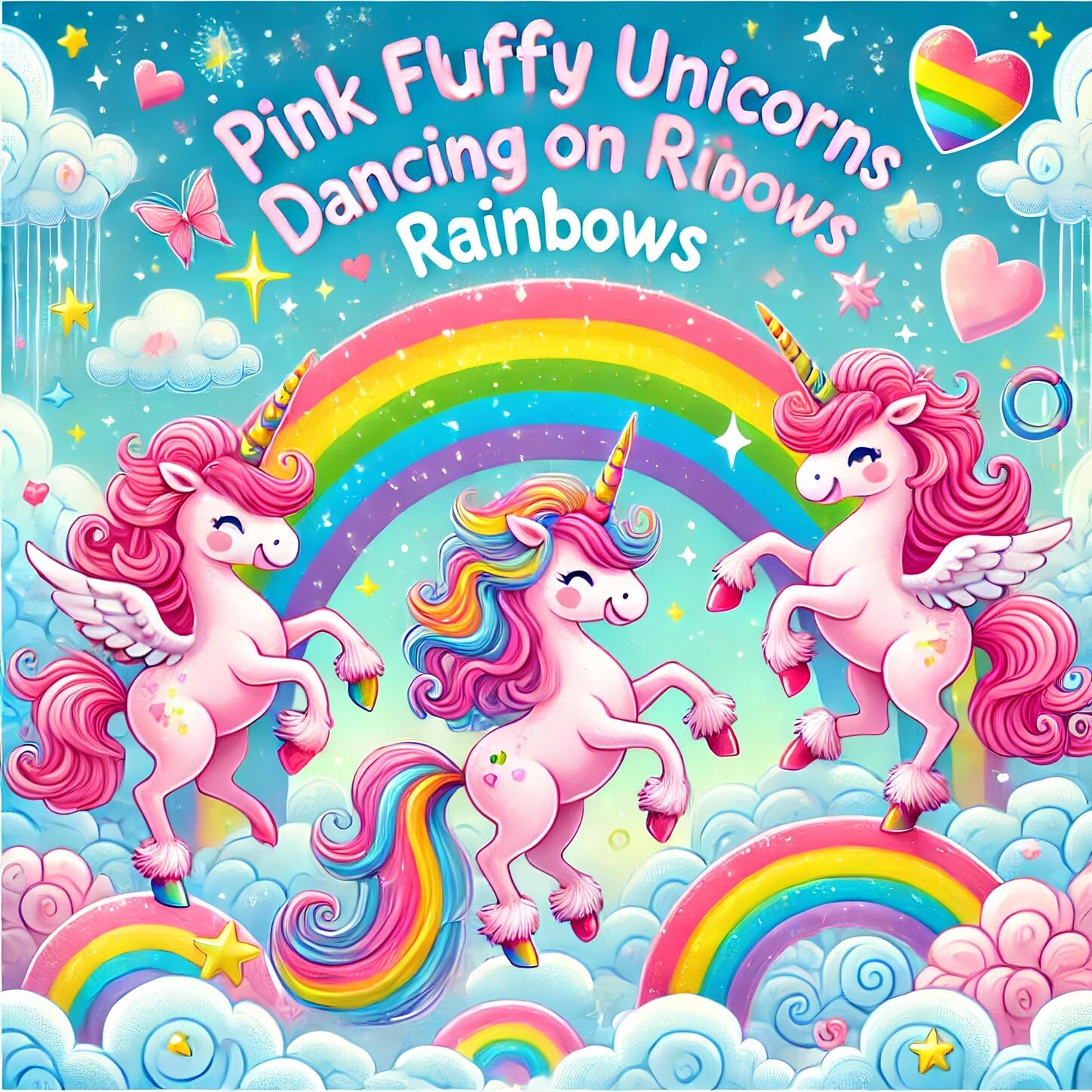 Pink Fluffy Unicorns Dancing On Rainbows song by Songs to Wear Pants To ...