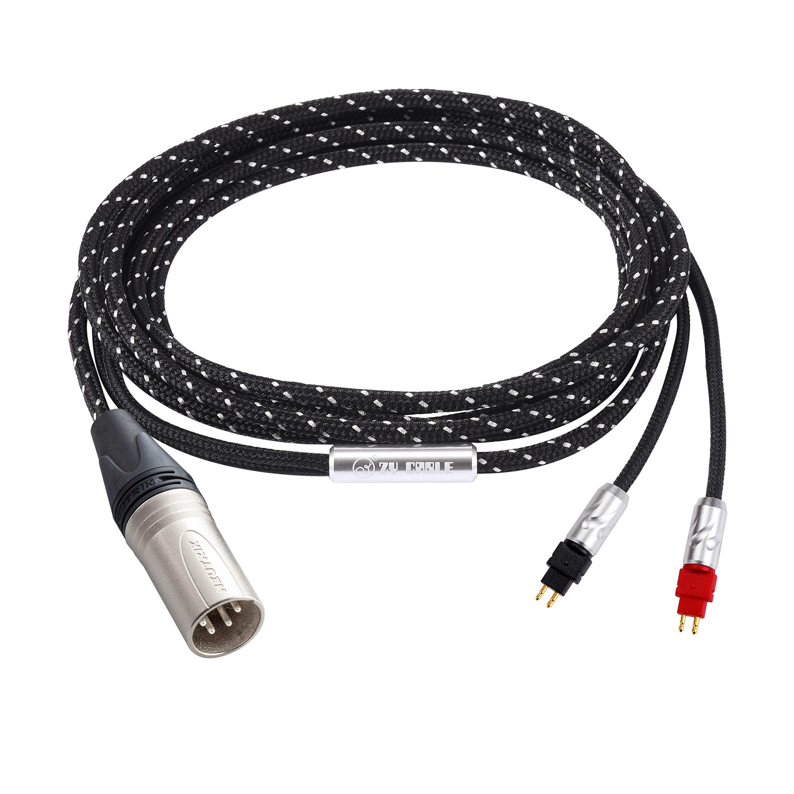 ZYCable Single Crystal Copper HiFi Upgrade Cable Cord XLR Male ZY-002 for Sennheiser HD600 HD650 HD6