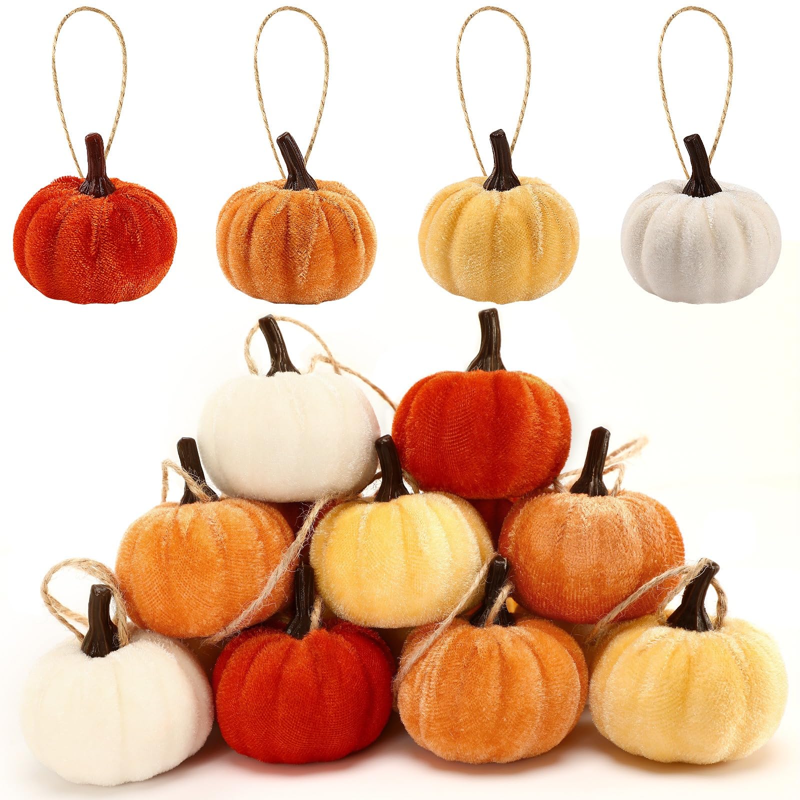 Pendentifs en forme de citrouille en velours pour réchauffer l'ambiance de la maison en automne