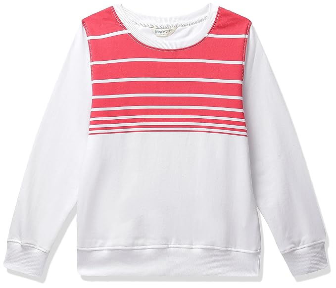 Boy's Cotton Crew Neck Sweatshirt (BS-1465-18_Red_4/5YR)