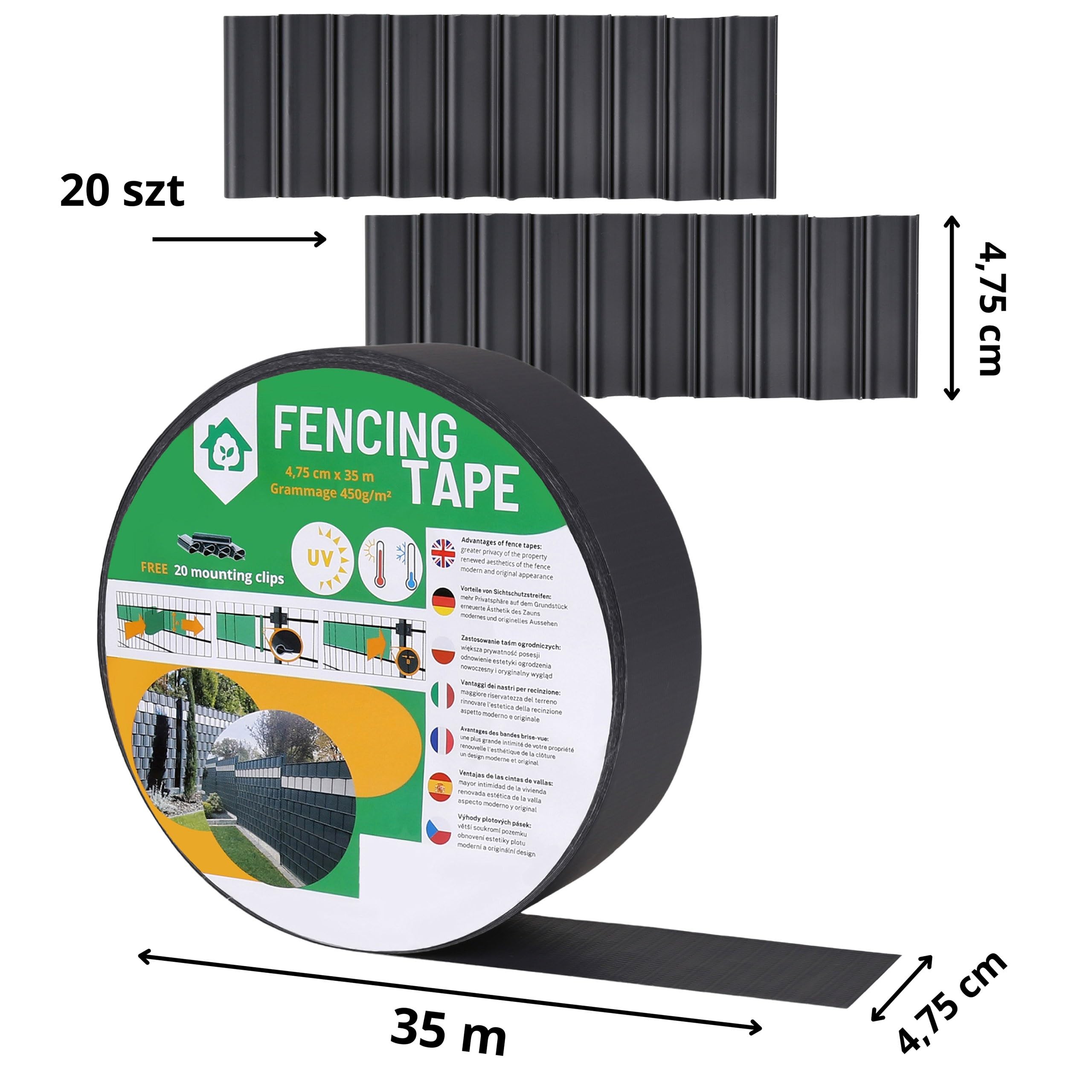 Garden Fence Stripe I Fencing Tape, Shading, Panel Cover for Deck Patio - Image 4