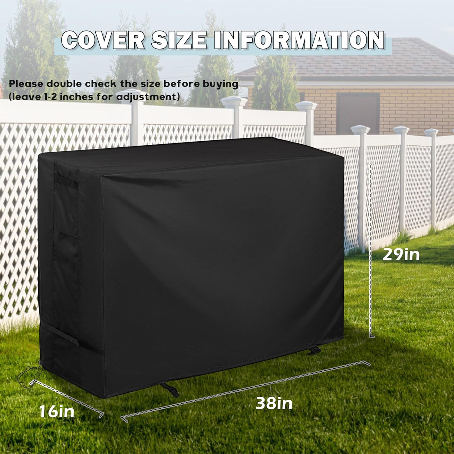 Outdoor Raised Garden Bed Cover for LEETOLLA Elevate 32" Raised Garden Bed, Outdoor Planter Box Stand Cover for Mobile Elevated Wood Planter/Planting Bed-Waterproof All Weather Protection