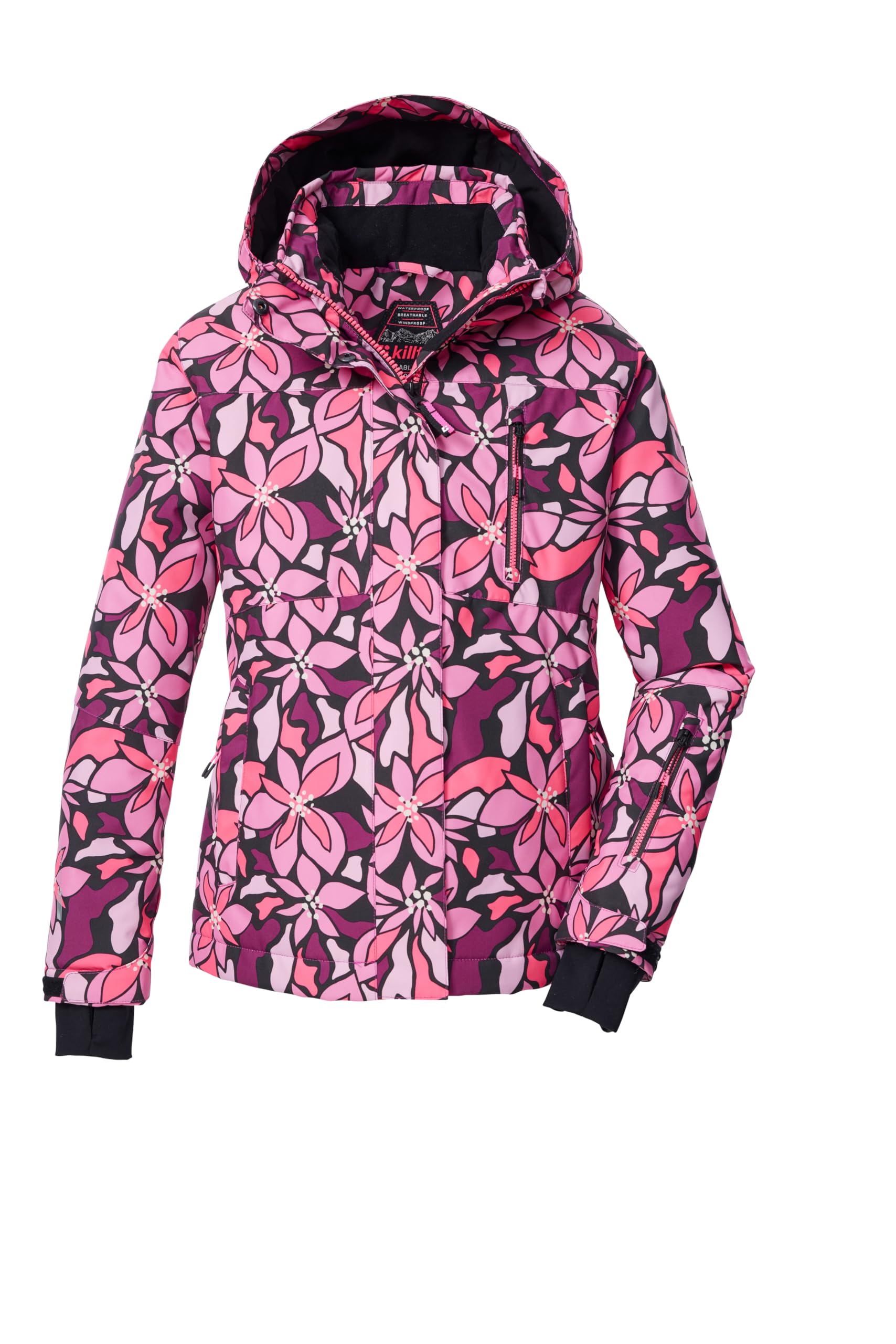 Killtec Ksw 211 Grls Ski Jckt Veste de ski/veste fonctionnelle avec capuche et jupe pare-neige Fille