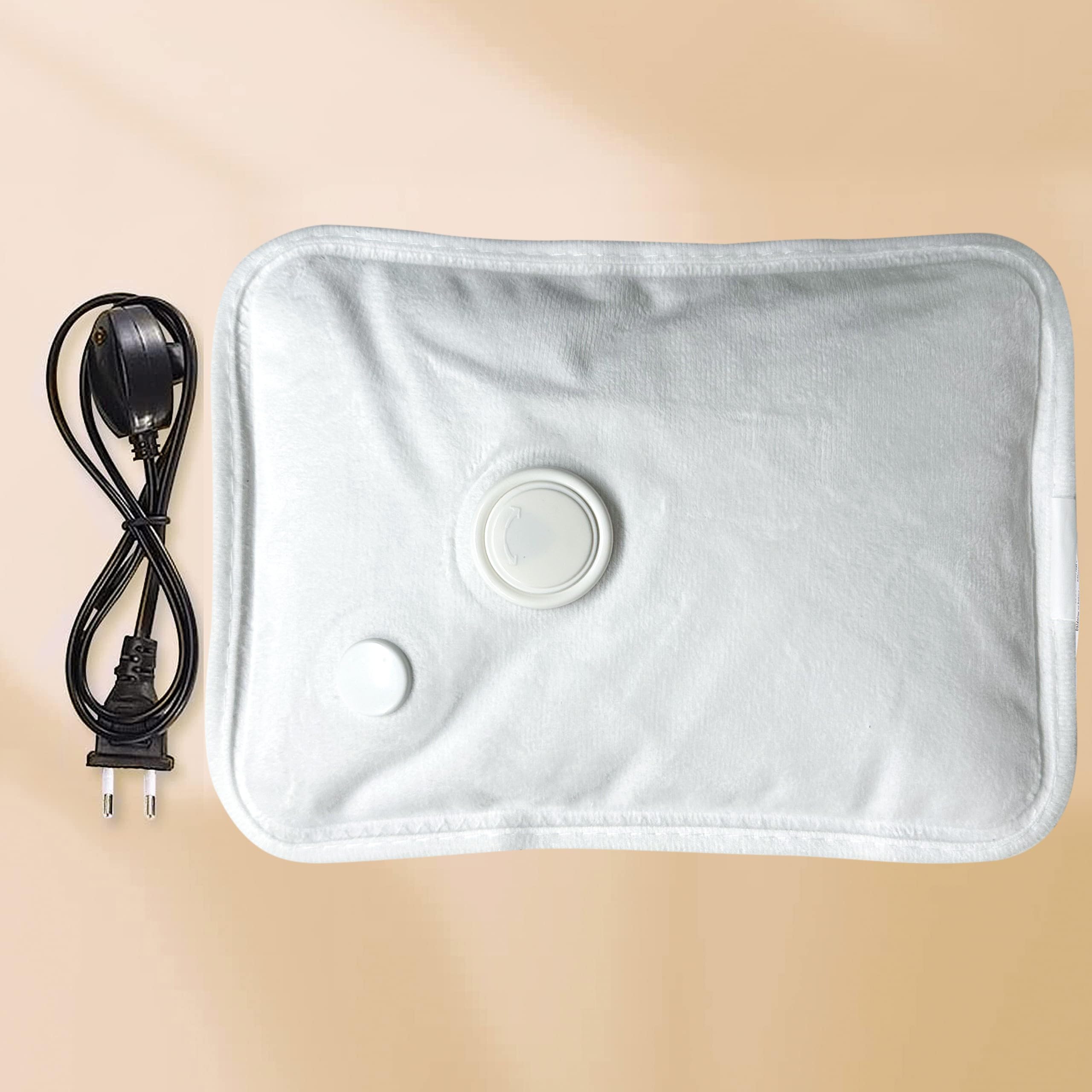 Bolsa de agua caliente eléctrica de peluche, 500 W, portátil y recargable, calentadores de manos y pies en casa, en la cama, para días fríos, dolores menstruales y musculares — view 5