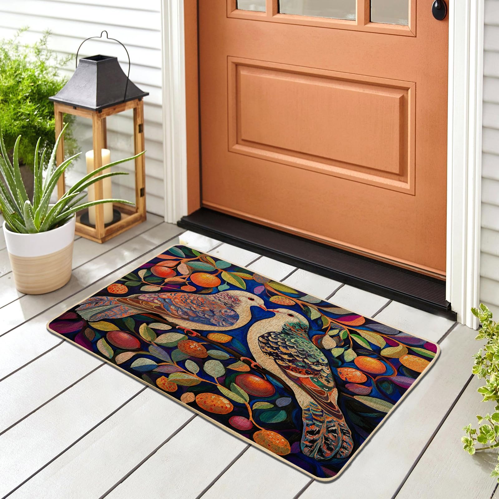 Tapis de garage et terrasse décoratif pour nettoyer les chaussures avec élégance