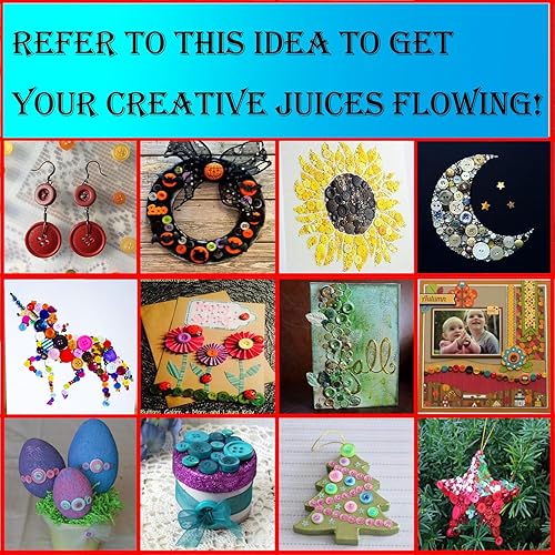 Miniatura 8 de Kovolala Botones 600  800 botones de resina de varios tamaños botones redondos para manualidades pintura manual de botones para niños