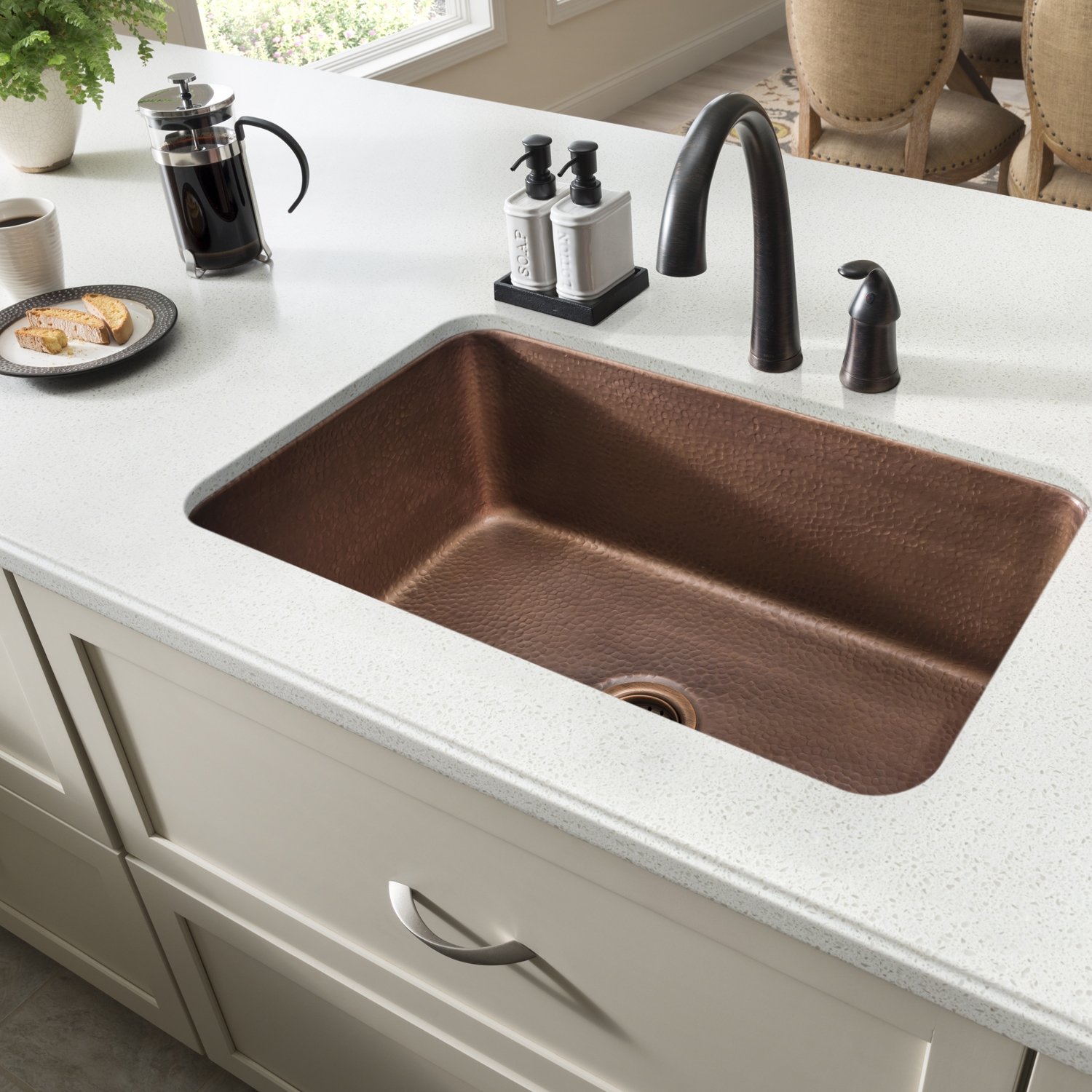 Sinkology Orwell Copper 30" Single Bowl Undermount Kitchen Sink