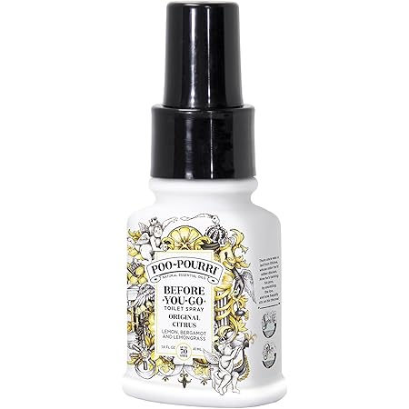 Poo-Pourri Before-You-Go Toilet Spray, Original Citrus, 1.4 Fl Oz - Lemon, Bergamot and Lemongrass