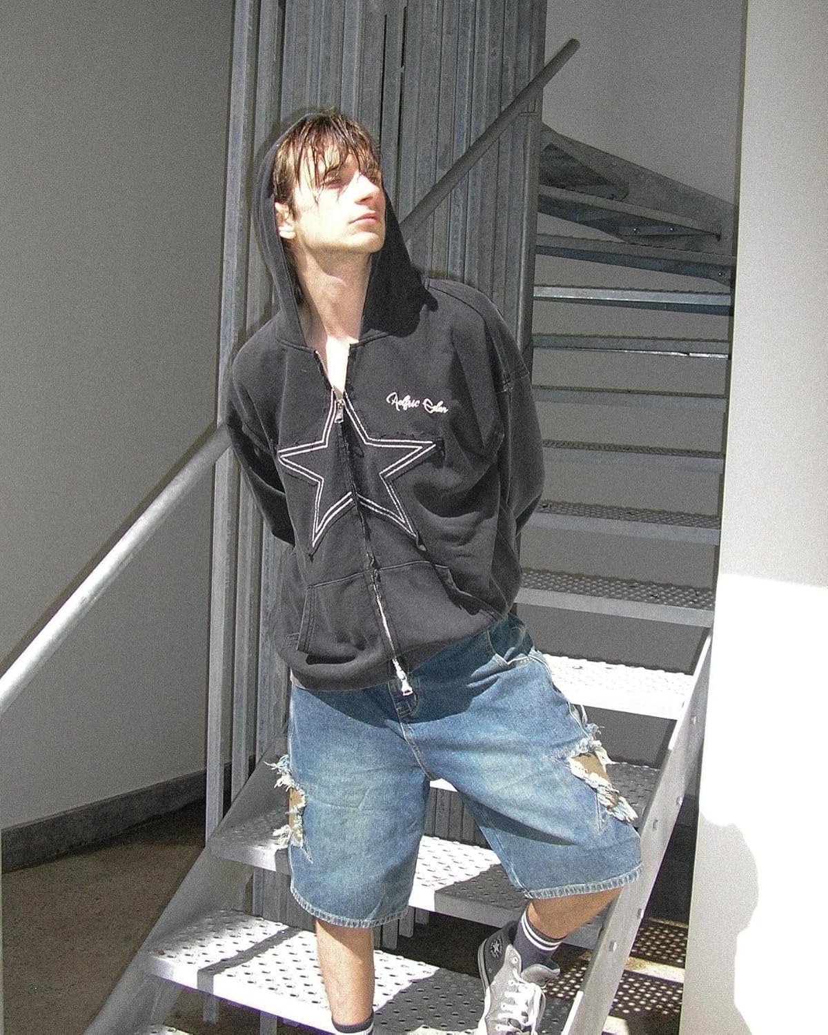 Aelfric Eden Star Zip Up Hoodie Vintage Washed Oversized Graphic Hoodies Streetwear Hooded Sweatshirts Jackets Unisex - Image 6