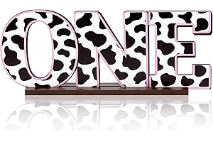 ANGOLIO Cow 1st Birthday Party Decorations