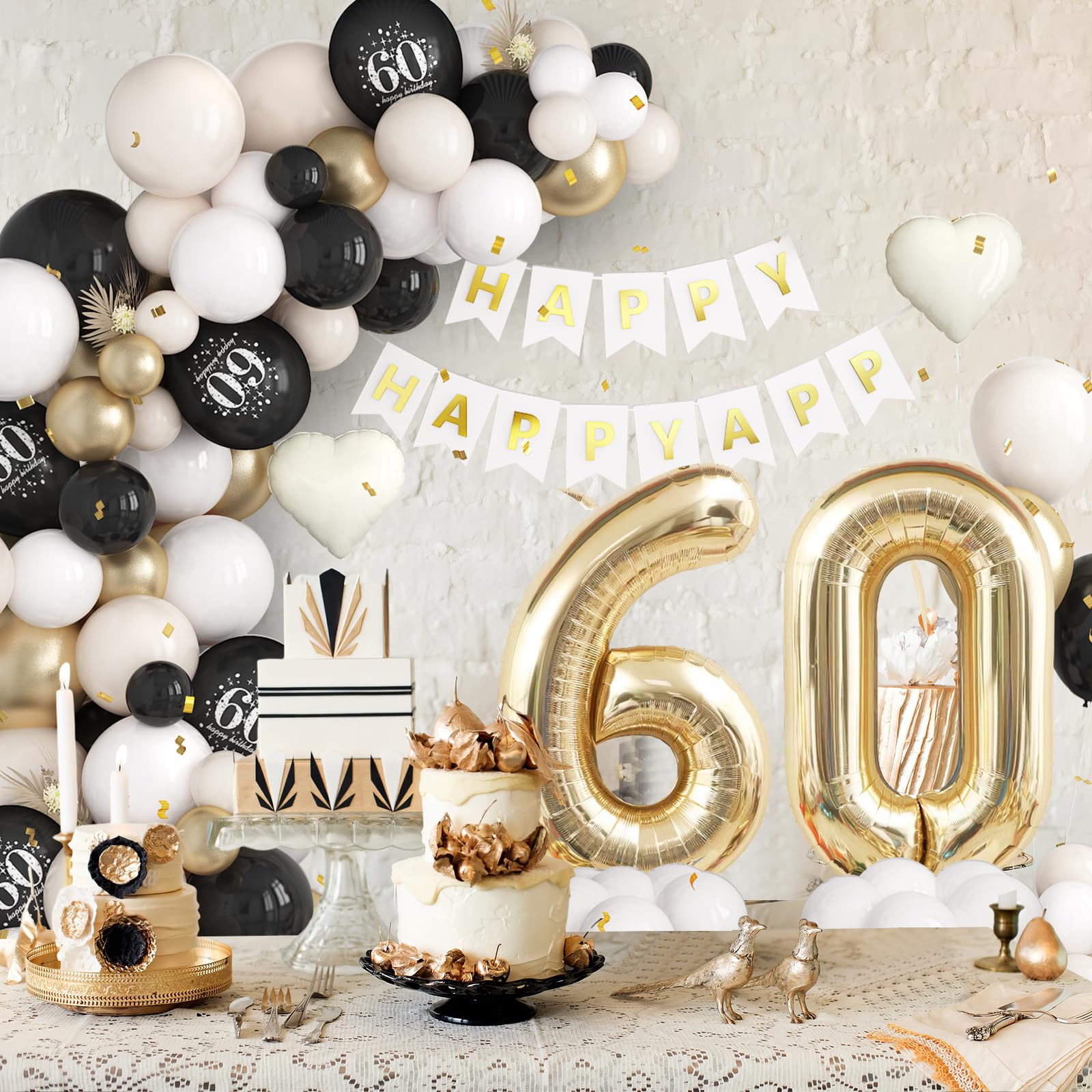 Amazon.com: Dagelar 60th Birthday Decorations Black Gold Sand White, 60th Birthday Balloon Arch Garland Kit With Champagne Gold Number 60 Foil Balloons, Happy Birthday Banner : Toys & Games amazon-com-dagelar-60th-birthday-decorations-black-gold-sand-white-60th-birthday-balloon-arch-garland-kit-with-champagne-gold-number-60-foil-balloons-happy-birthday-banner-toys-games
