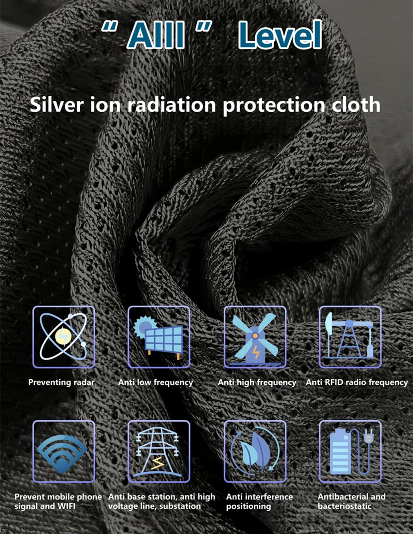 T-Shirt de Protection Contre Les Champs électromagnétiques (CEM), Gilet Faraday, vêtements Anti-radiations 5G, Manches Courtes 100% Fibre d'argent, Protection Contre Les radiations