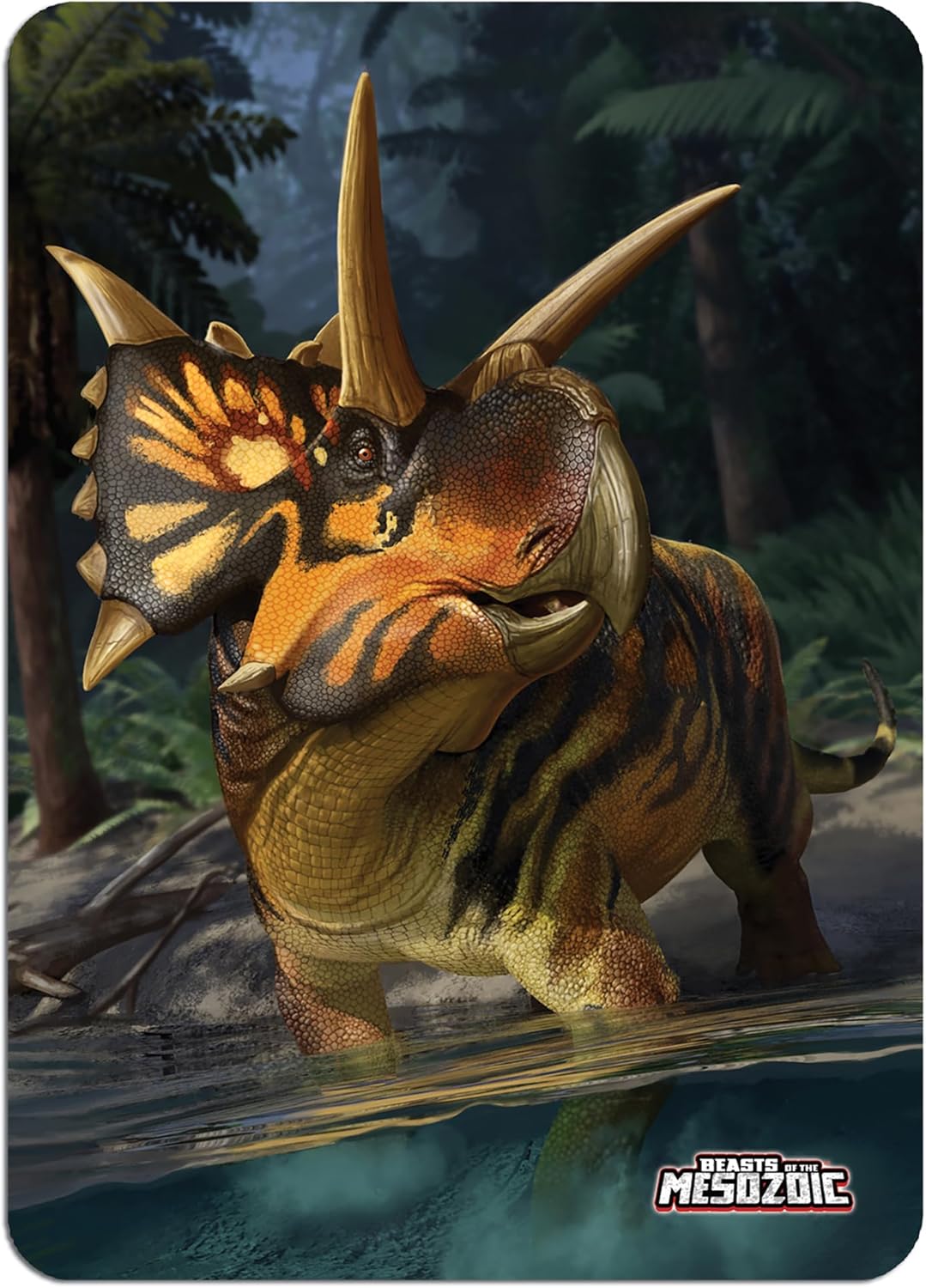 Creative Beast Studios Beasts of The Mesozoic: Ceratopsian Series Xenoceratops 1:18 Scale Action Figure, Multicolor