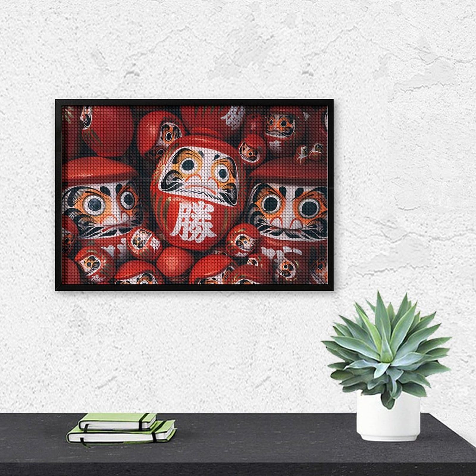 Amazon | 福だるま 縁起物だるま 5D ダイヤモンドの絵キット ししゅう