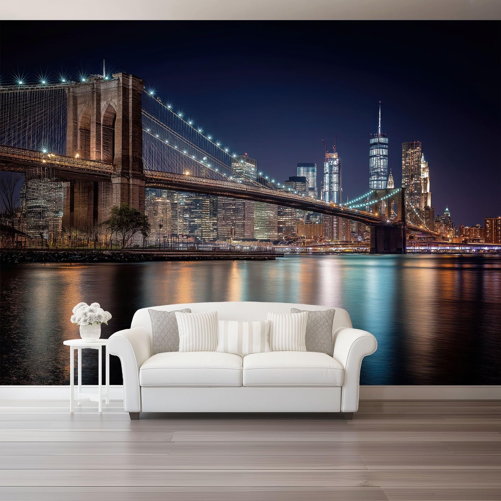 Papier Peint Panoramique Moderne en Toison Multicolore pour Décoration Murale