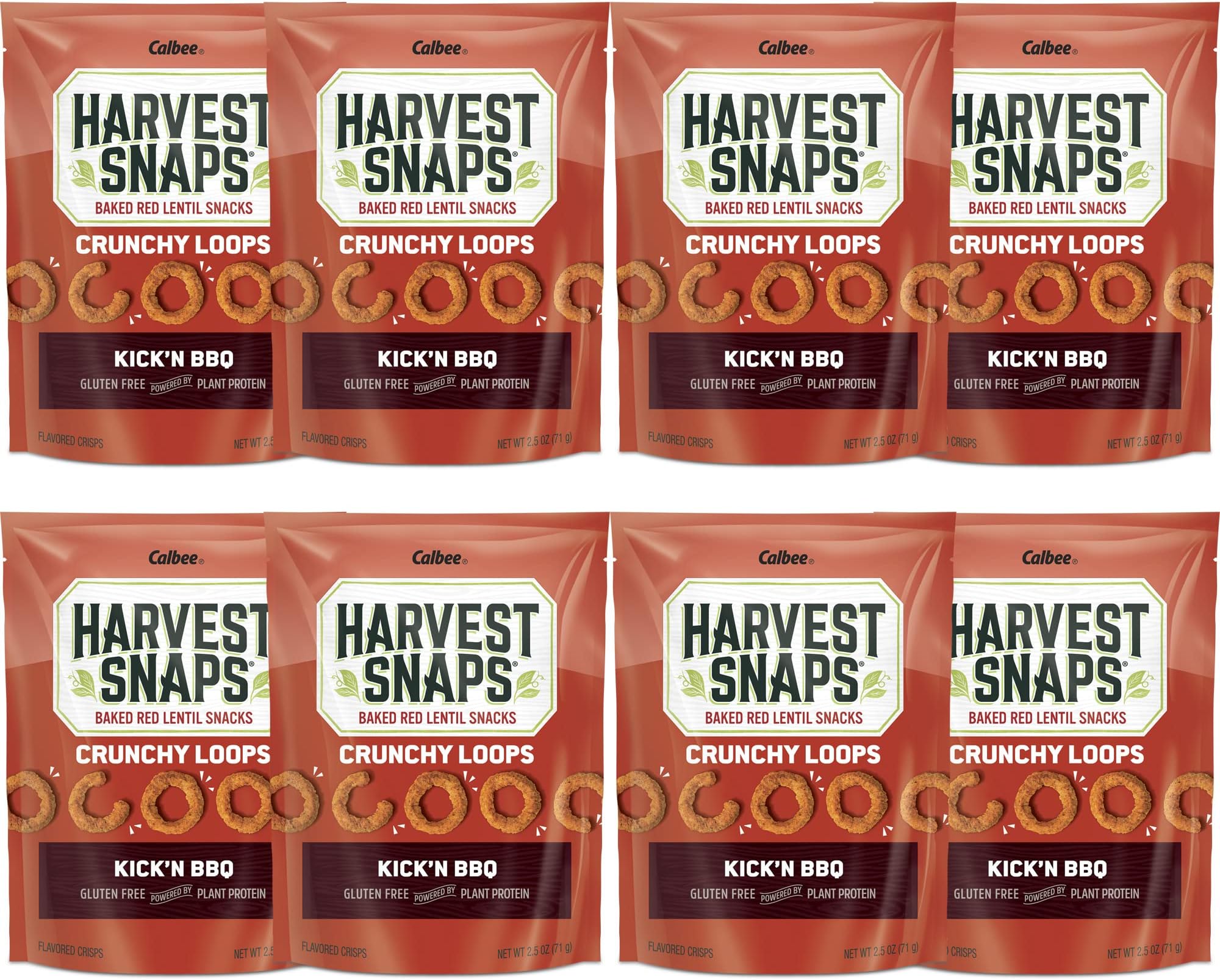 Amazon.com: Harvest Snaps Veggie Chips (Kick'N BBQ Crunchy Loops ...