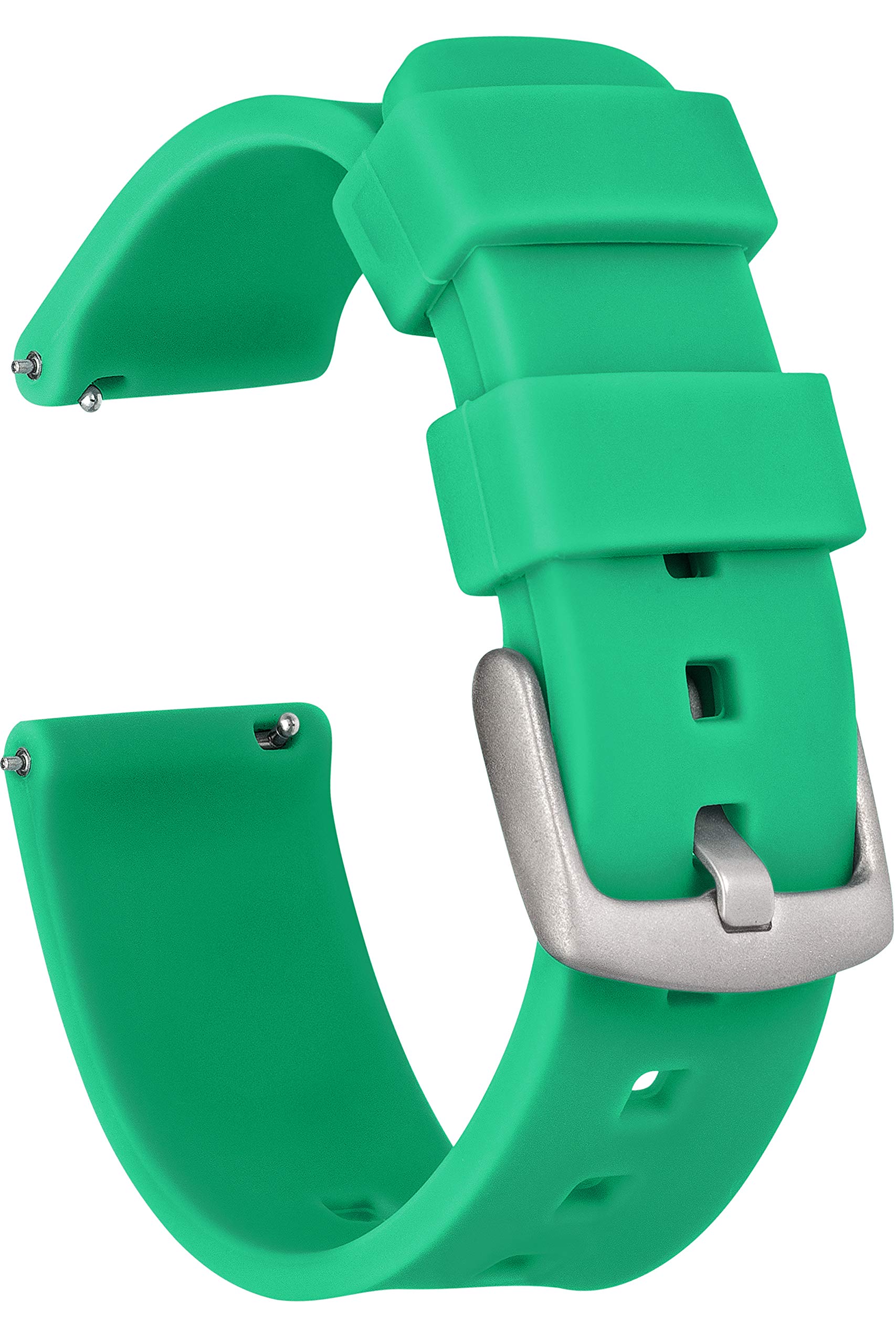 GadgetWraps Silicone Watch Band Strap with Quick Release Pins Compatible with Gizmo Watch, Samsung, Pebble Emerald Green, 20mm