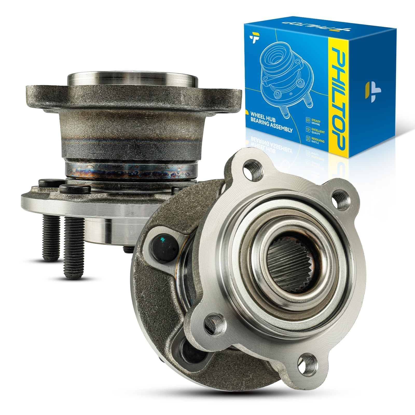 PHILTOP 512500 AWD Rear Wheel Bearingl Hub Assembly for Escape, MKC