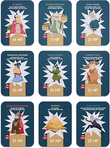 Miniatura 5 de Cutthroat Ninja Juego de mesa Un juego de cartas de estrategia - Una carrera hasta el final