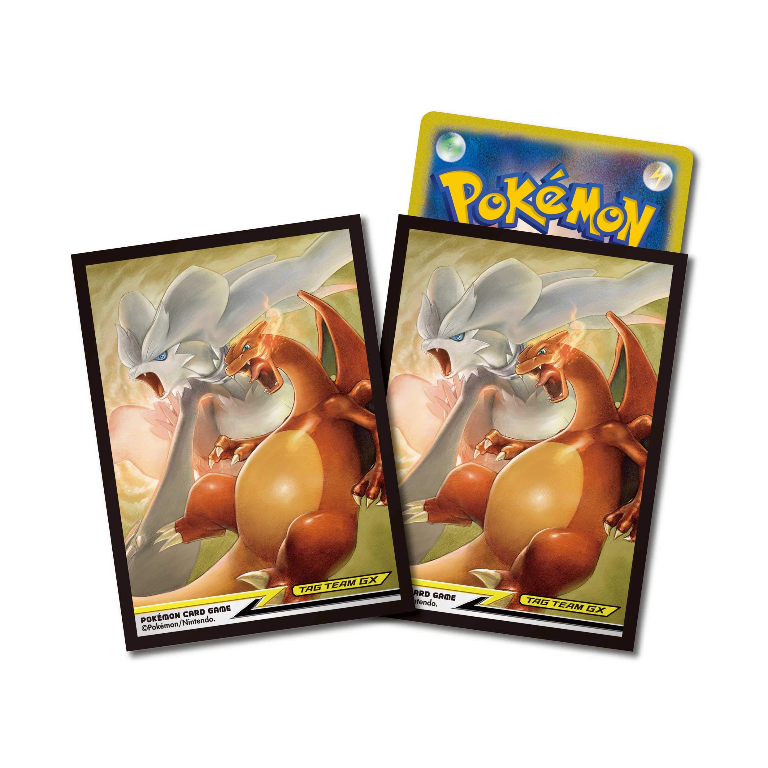 Amazon | ポケモンカードゲーム デッキシールド レシラム&リザードン  