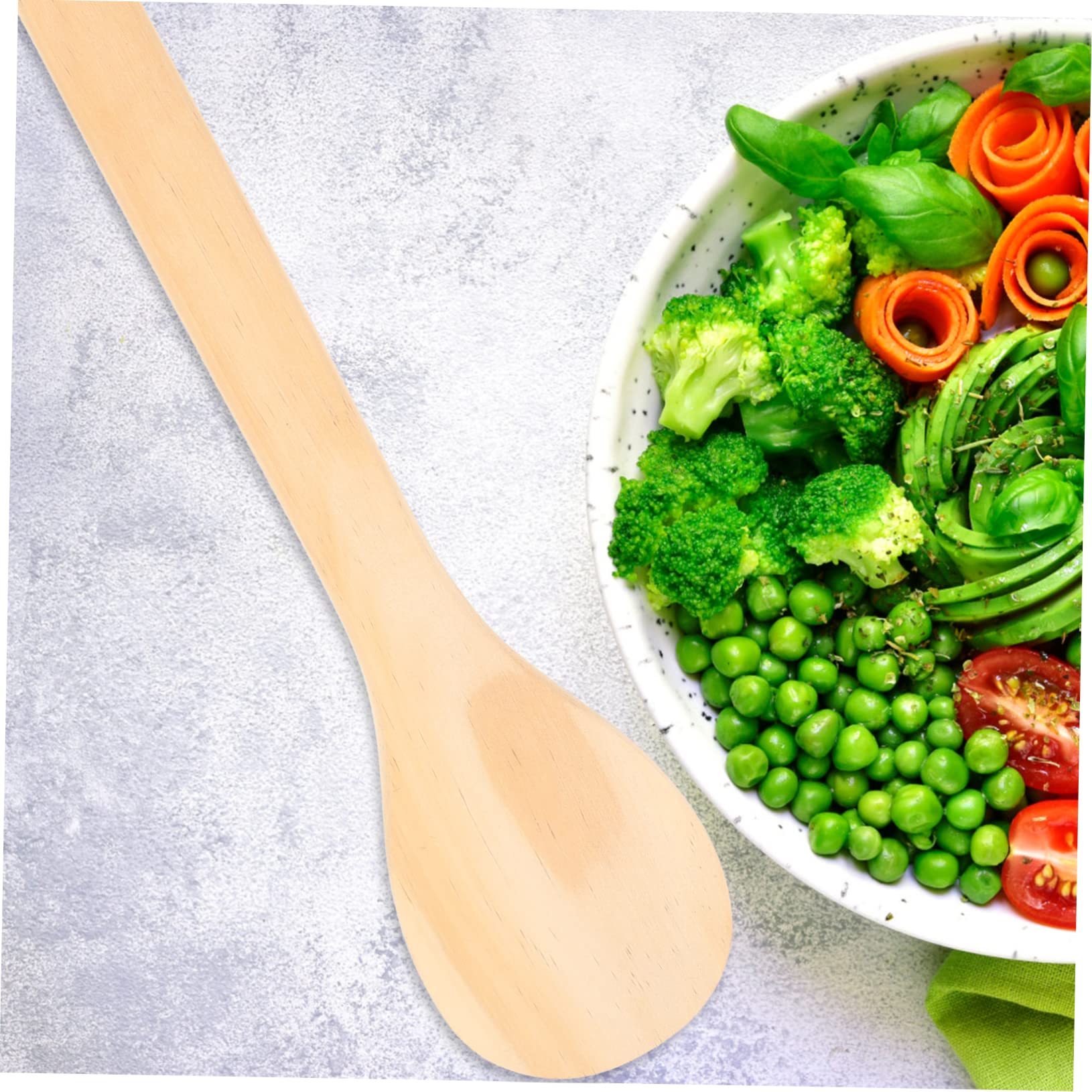 OFFSCH Serving Spoon Long Handle Rice Paddle Non Stick Kitchen Spatula for Cooking and Serving and Scratch Resistant Tableware for Rice and Noodles