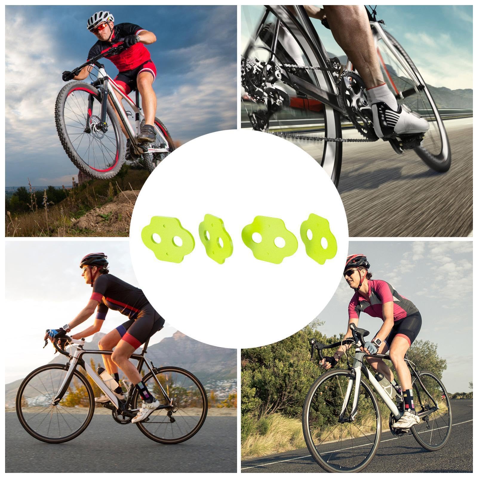 Cycling Cleats - Alignment Stack Adapter do pedałów rowerowych, 1,45 x 1,14 cala, precyzyjna korekcja położenia pedałów, regulacji wysokości i kąta drogi i grawitacji, niezbędne akcesoria montażowe