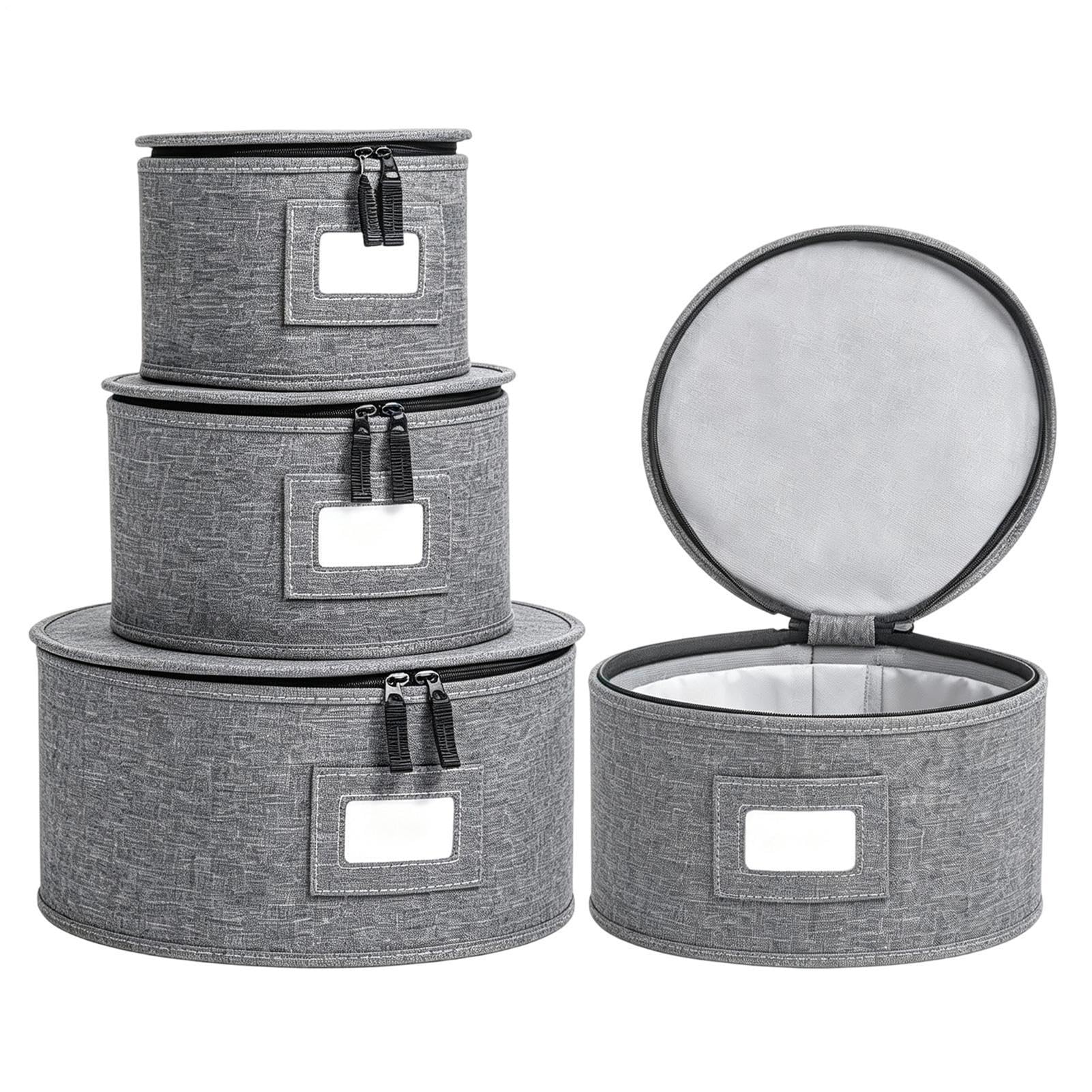 Set Portapiatti Da 4 Pezzi, Organizer Per Armadietto Per Ciotole