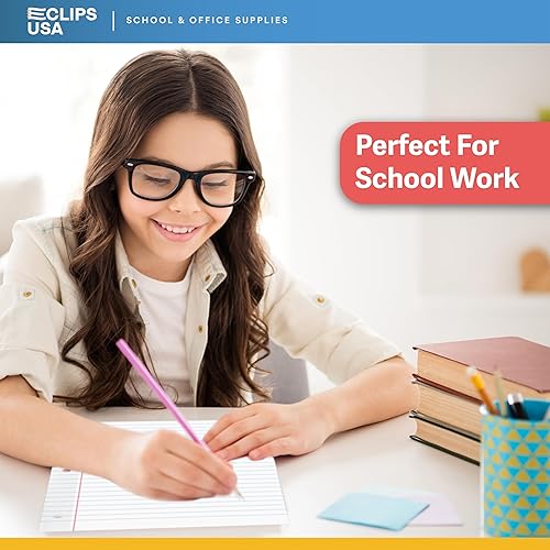 Miniatura 4 de Papel para cuaderno, papel de hojas sueltas (paquete de 6), papel rayado universitario, 10.5 x 8 pulgadas, papel de relleno, 100 hojas por paquete,