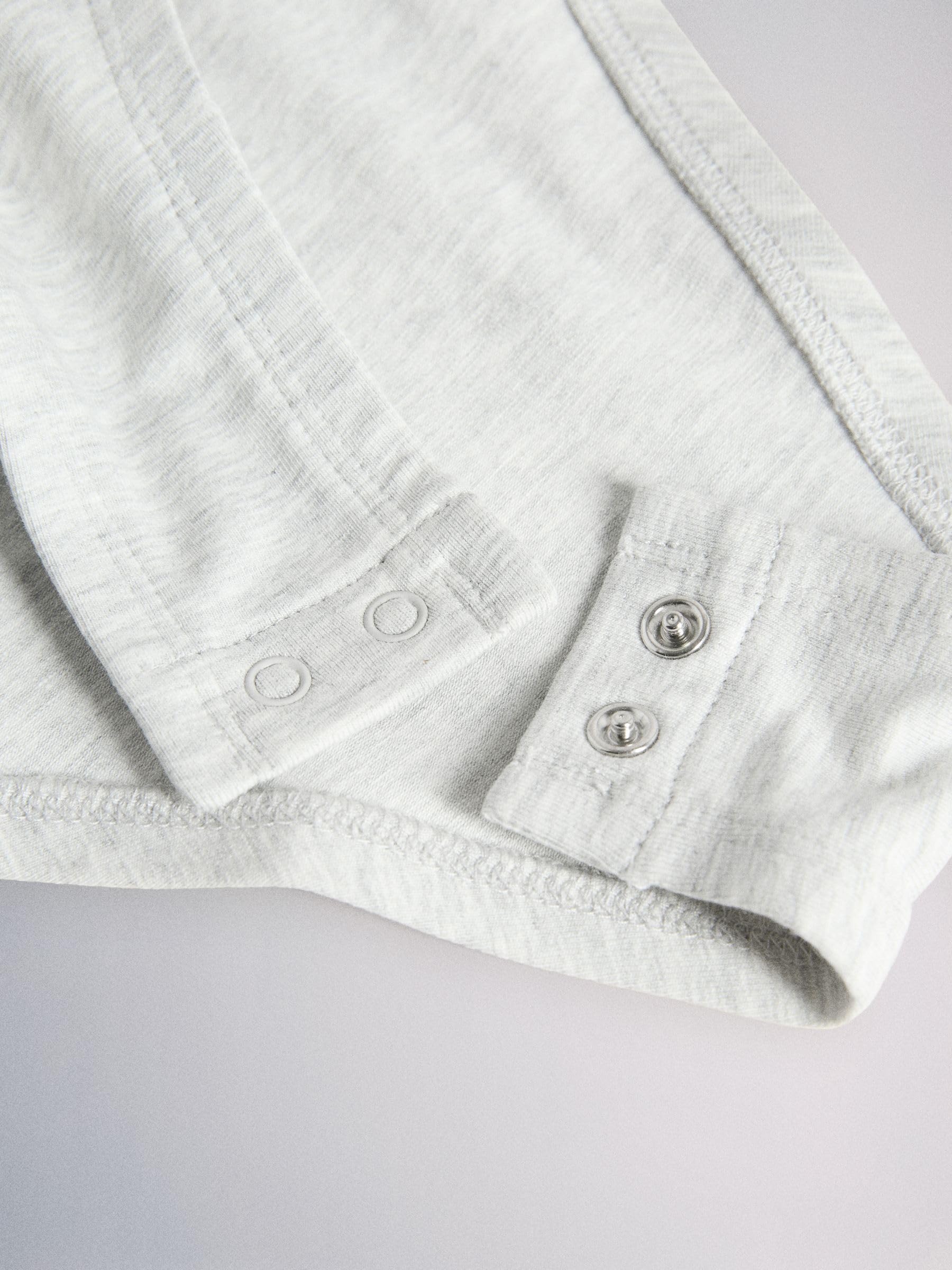 THE SET Donne Confezione da 3 body a maniche lunghe | Adulto, Standard, Button, Lavabile in lavatrice