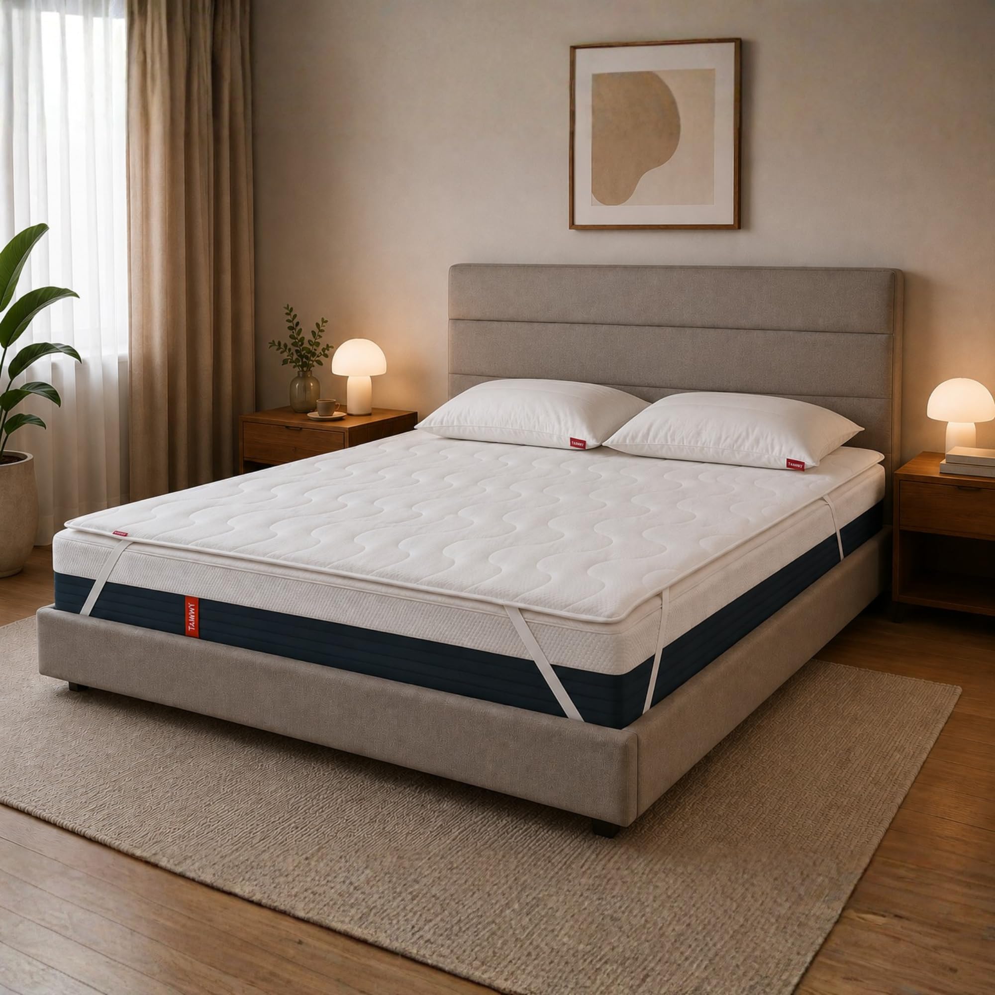 TAMMY – Topper Memory Foam per Materasso – Effetto Soft Touch – Automodellante e Traspirante – Supporto Anatomico Ergonomico – Reversibile – Compatibile con Tutti i Materassi – Misure 170x190