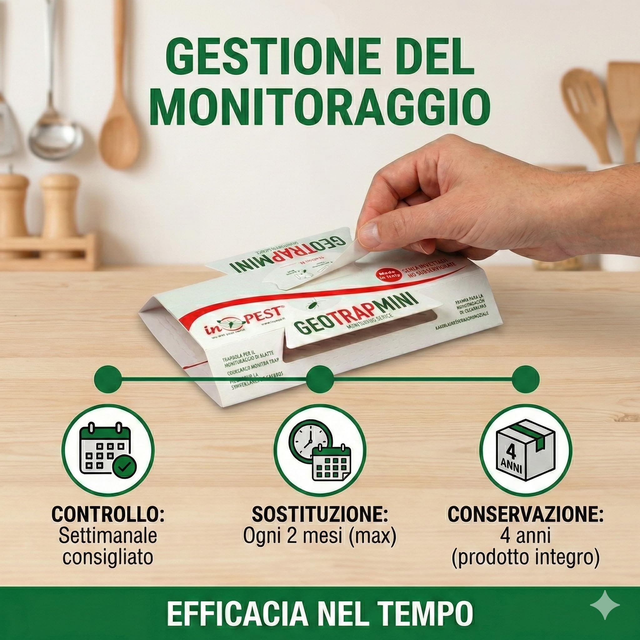 Geotrap – Trappole per Blatte da Interno - 20 Pezzi- Cartoncino Adesivo alla Liquirizia per Insetti Striscianti – Trappole Scarafaggi e Blatte con Gel Rosso Aromatizzato – Uso Interno