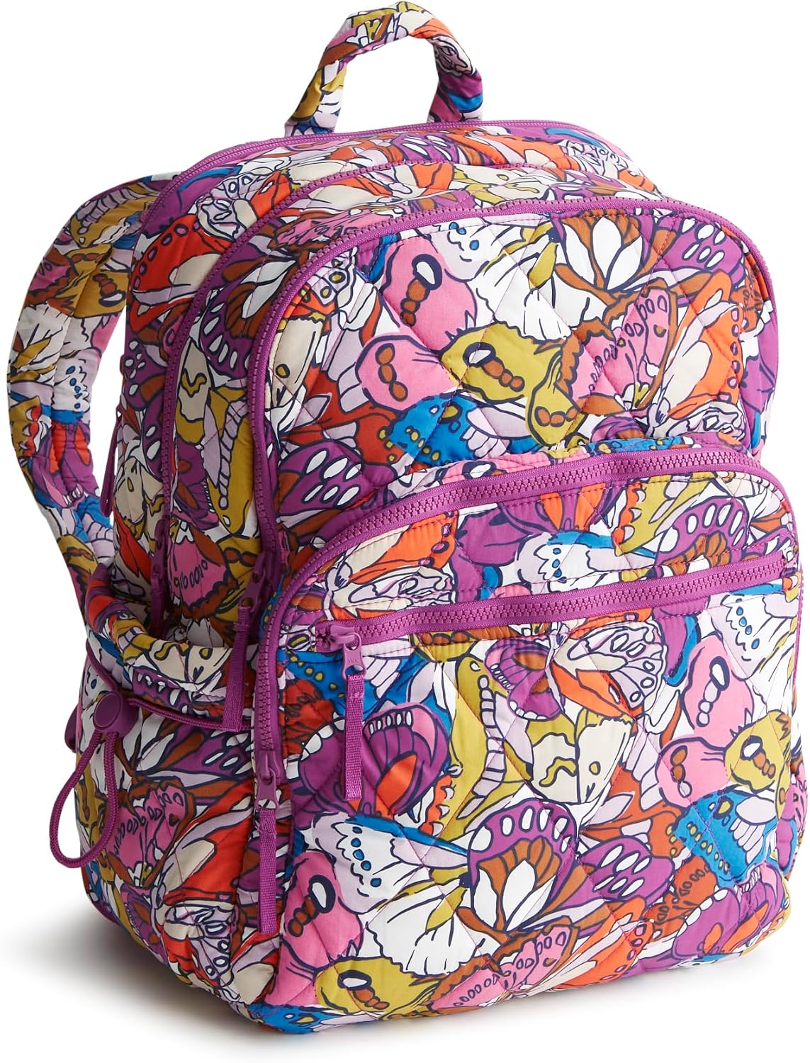 Vera Bradley Women's Featherweight Large Bancroft Backpack, Flutter, One Size image 2