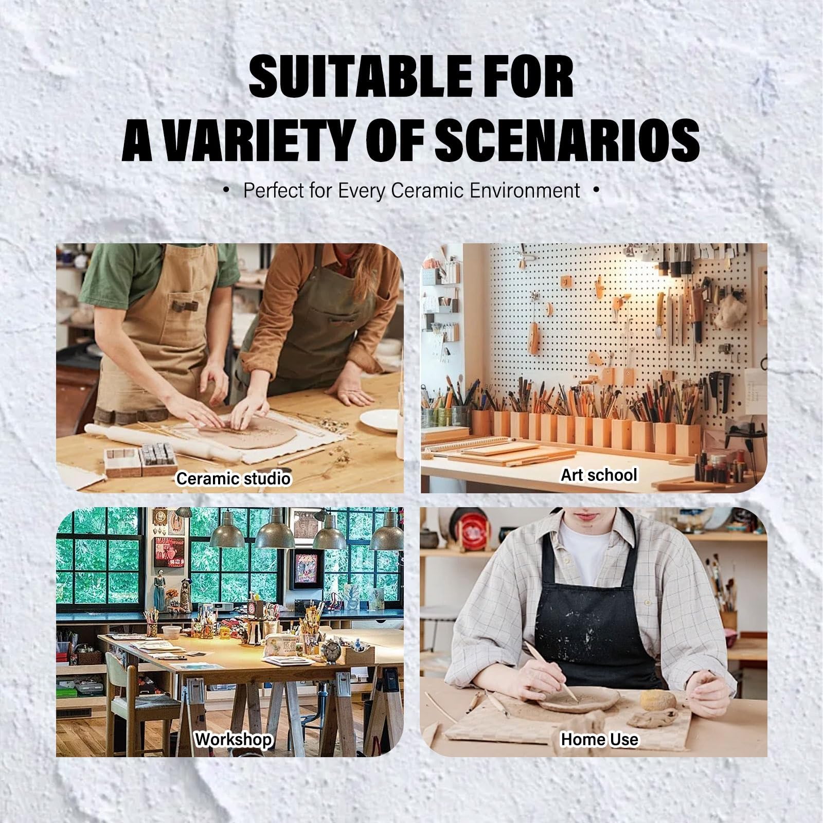 Herramienta De Cerámica Para Trabajo Con Arcilla, Laminador Mesa Con adjustment Preciso Espesor, Estructura Estable Y Rodillo De Acero Para Creaciones Manuales