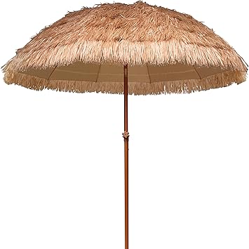 ShipItFurniture 7.5ft Tiki Umbrella Thatched Cover For Beach Patio