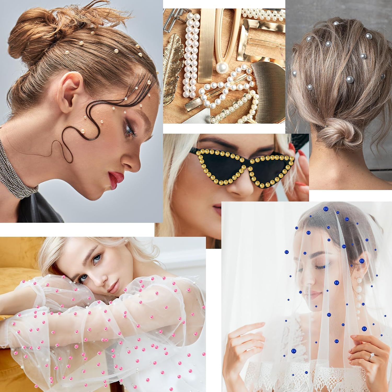 13000 Pcs White Flatback Pearls 2/3/4/5/6/8/10mm Half Round Pearls for DIY Crafts Nail Art Shoes Mobile Phone Cases Etc - Image 6