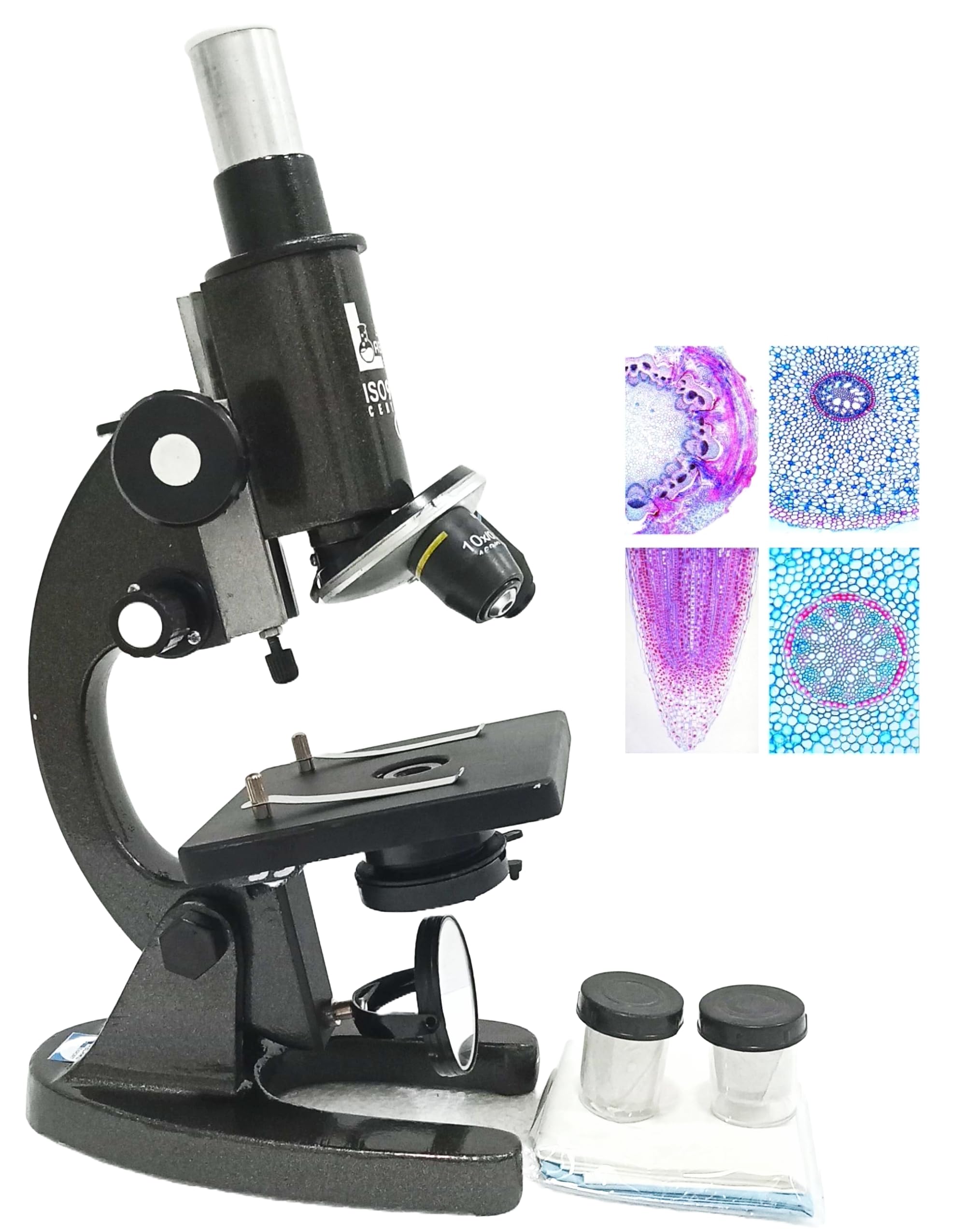 Labacare Student Monocular Compound Microscope with Blank Slide kit & LED Lamp-image-37