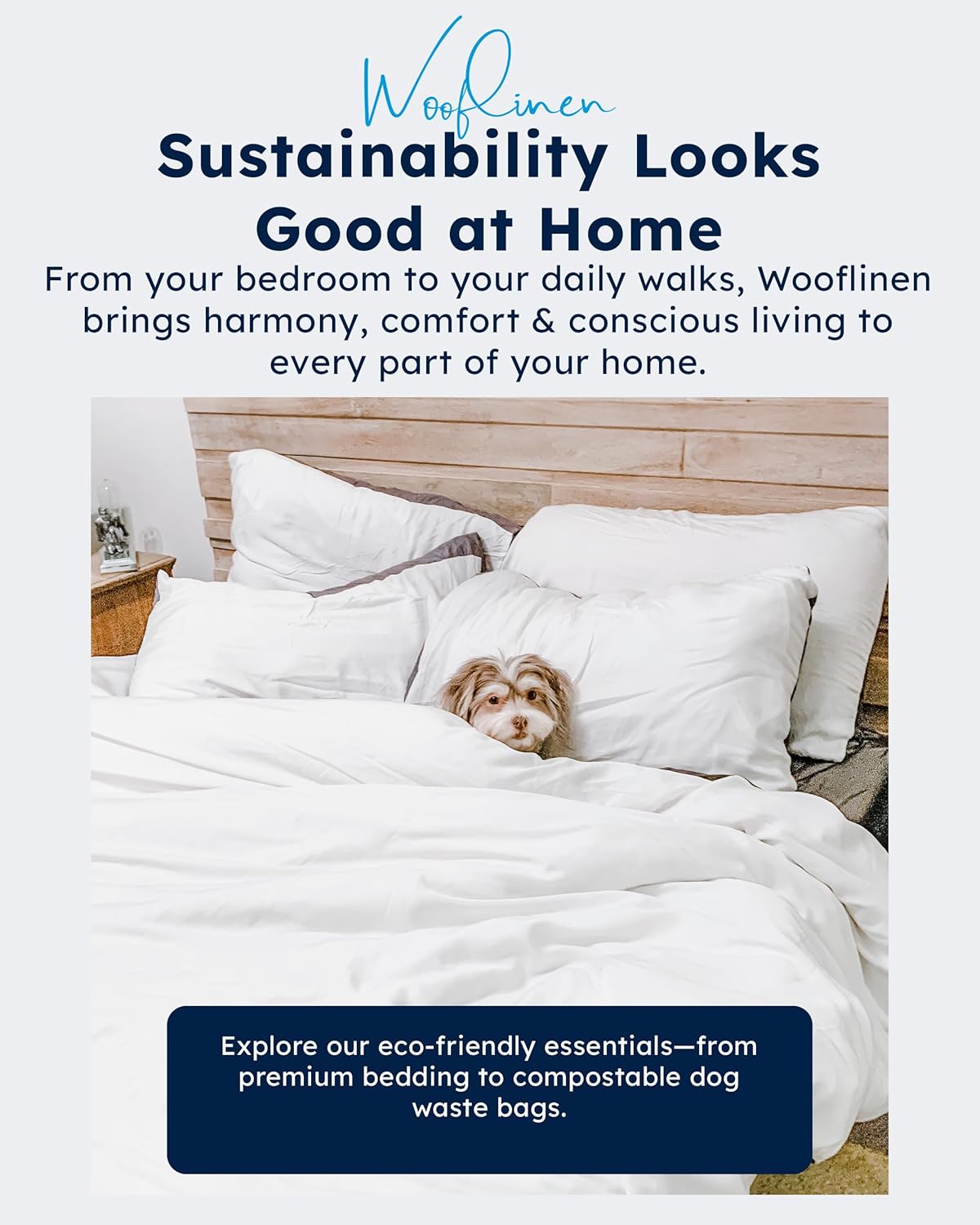 Wooflinen 100% Viscose Derived from Bamboo Sheets & Duvet Cover Set – Soft Feel Like Silk Bed Sheets – Two-Toned, Breathable, Cooling Bedding – Full, 6 Pc Set - Image 9