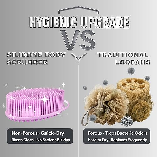 Miniatura 3 de Nuevo exfoliante de silicona exfoliante Avilana fácil de limpiar, ecológico, larga duración, y más higiénico que el lufa tradicional., Total 1,