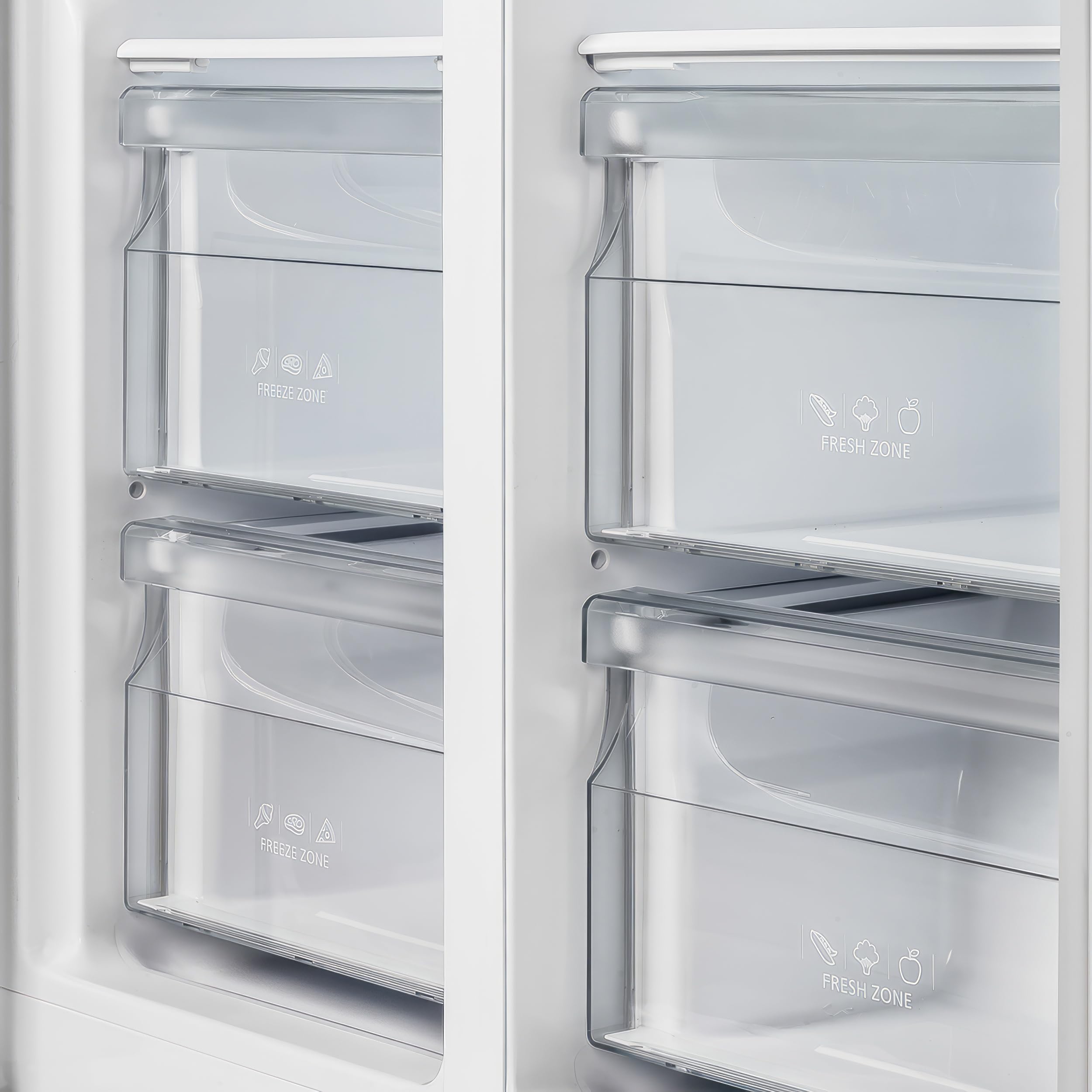 Forno Salerno 33-inch Side-by-Side Refrigerator - 15.6 Cu.Ft. Refrigerator for Kitchen with LED Touch Control, Fast Cool, Fast Freeze, (Black) on Fridge.com