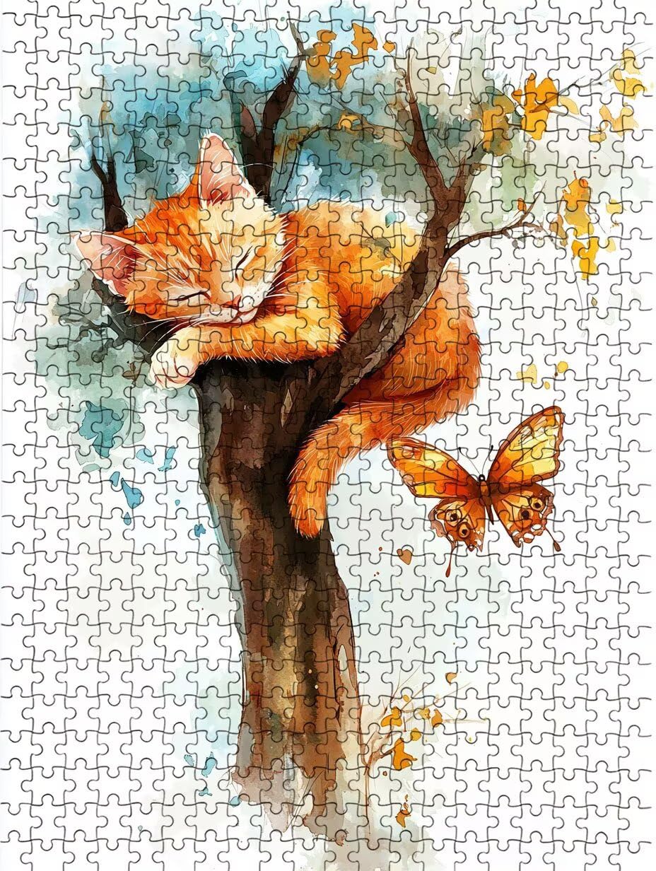 Puzzle 5000 Pezzi, Gatto Albero Di Amandola 3D Puzzle per Adulti Impegnativo, Educa Puzzles Artistico, Divertente E Stimolante Puzzles Decorativo per La Famiglia, Regalo e Decorazione Pareti DX0YL6968
