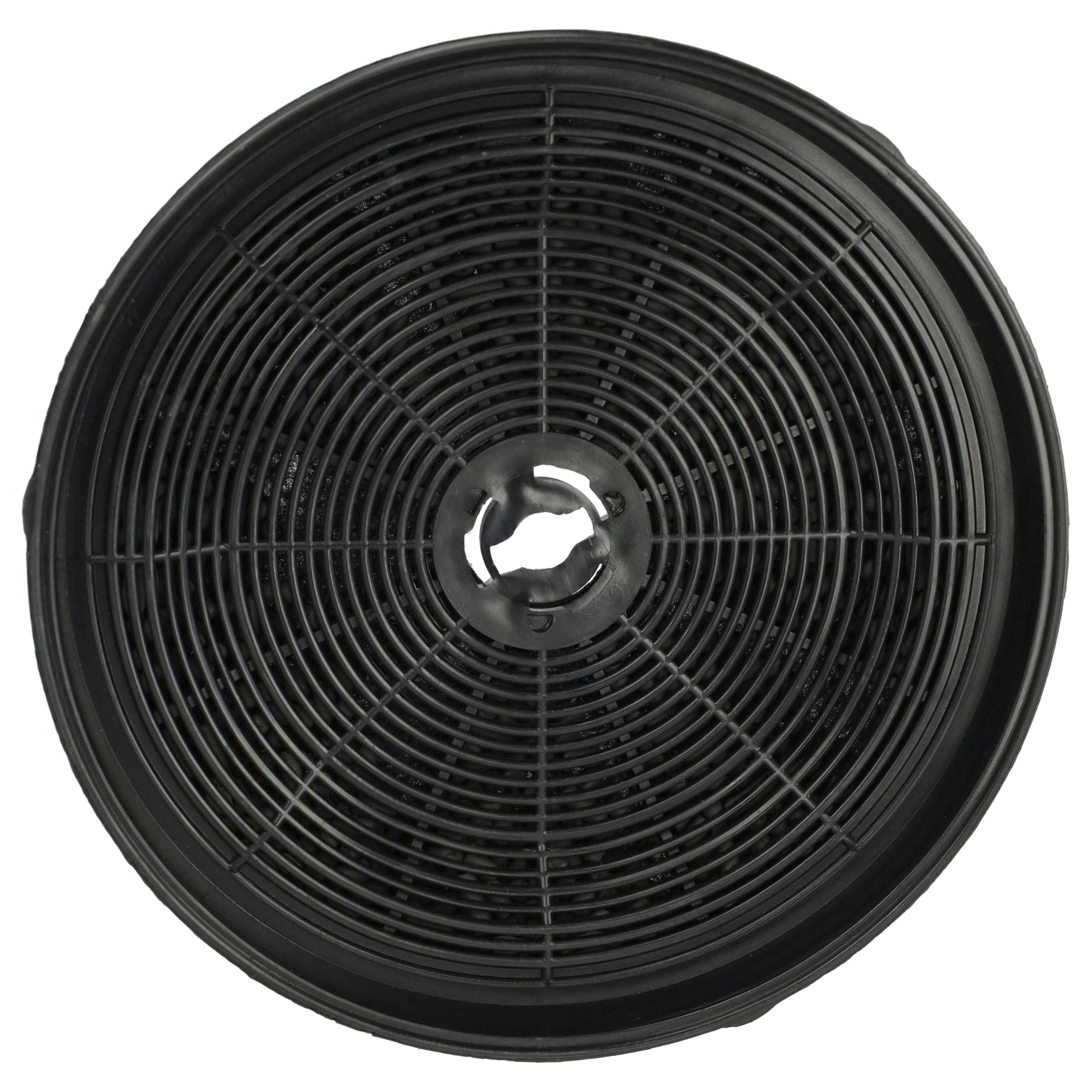 vhbw 10 x filtr z węglem aktywnym kompatybilny z Rosieres KSED65XE, KSED65PE, KSED65NEE, KSED65BE, KSE86POE, KSE86AOE okap kuchenny - 19 cm