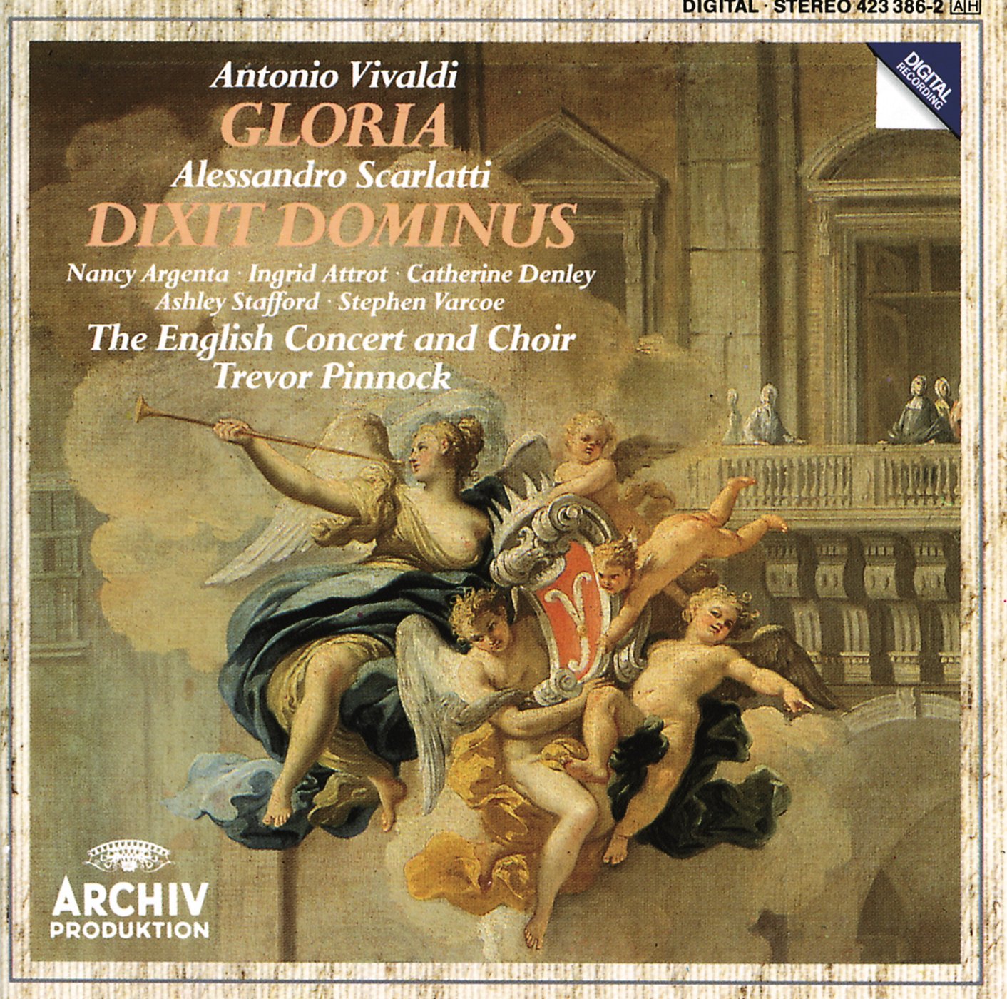 Vivaldi: Gloria / Scarlatti: Dixit Dominus [Audio CD] Argenta; Stasfford; Varoce; Pinnock; English Concert; Scarlatti, Domenico; Antonio Vivaldi and Pinnock, Trevor