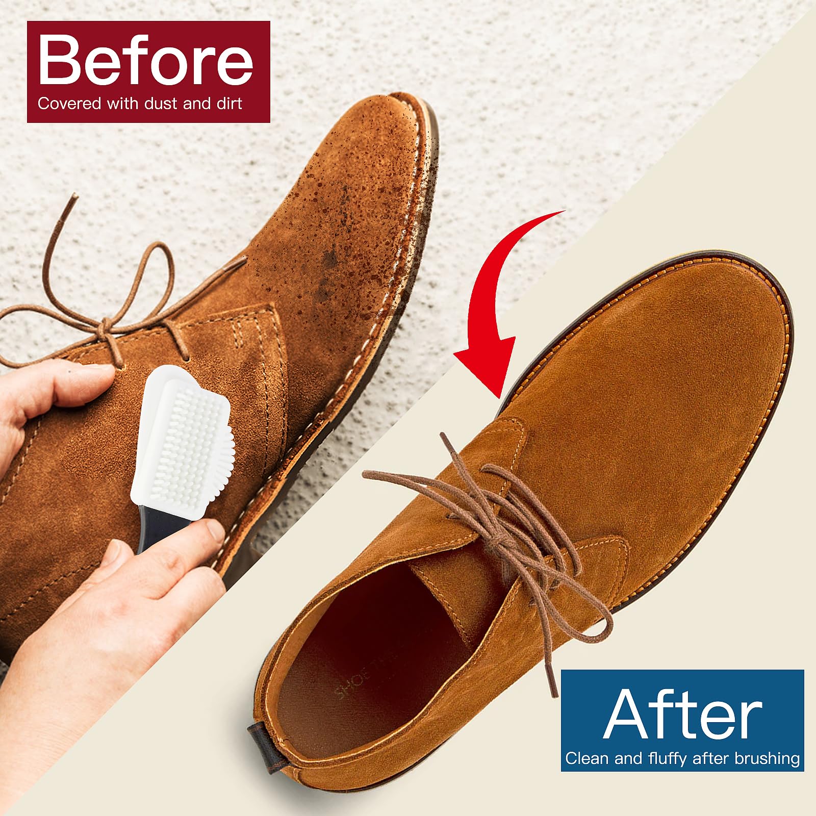 Saphir Suede & Nubuck Brush - Saphir - Suede Shoe Care - Shoe Care