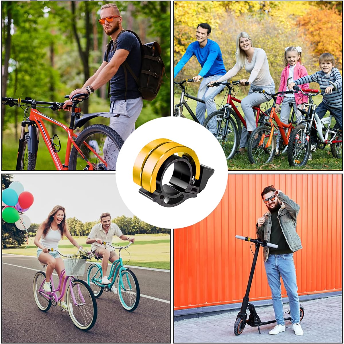 Timbre de bicicleta de montaña, campana, campana, campana de bicicleta para bicicleta de montaña, perfecto para los amantes del ciclismo, manillar de 22 – 22,8 mm